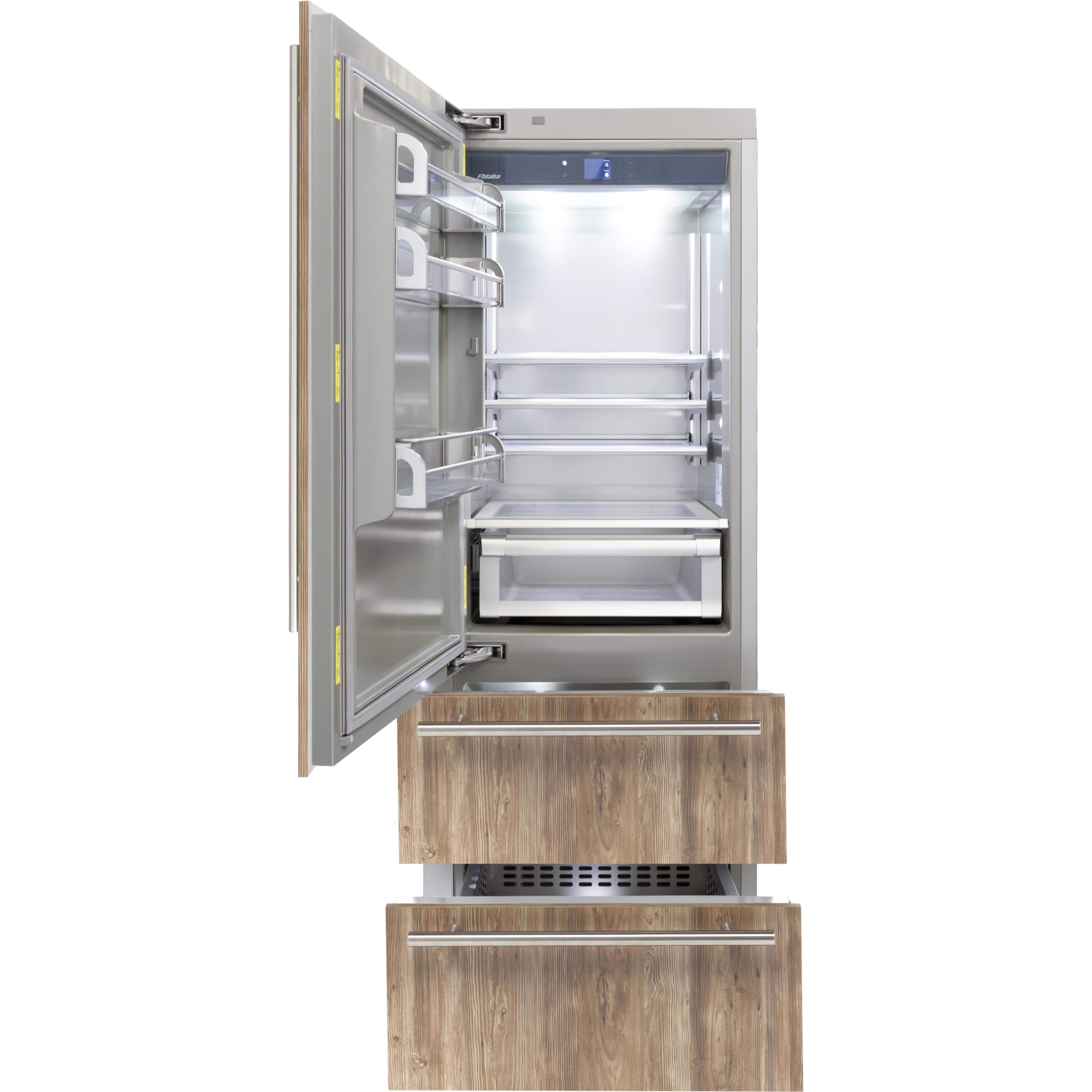 Fhiaba 30-inch Bottom Freezer Refrigerator FI30BDI-LO1 I Luxury Appliances Direct
