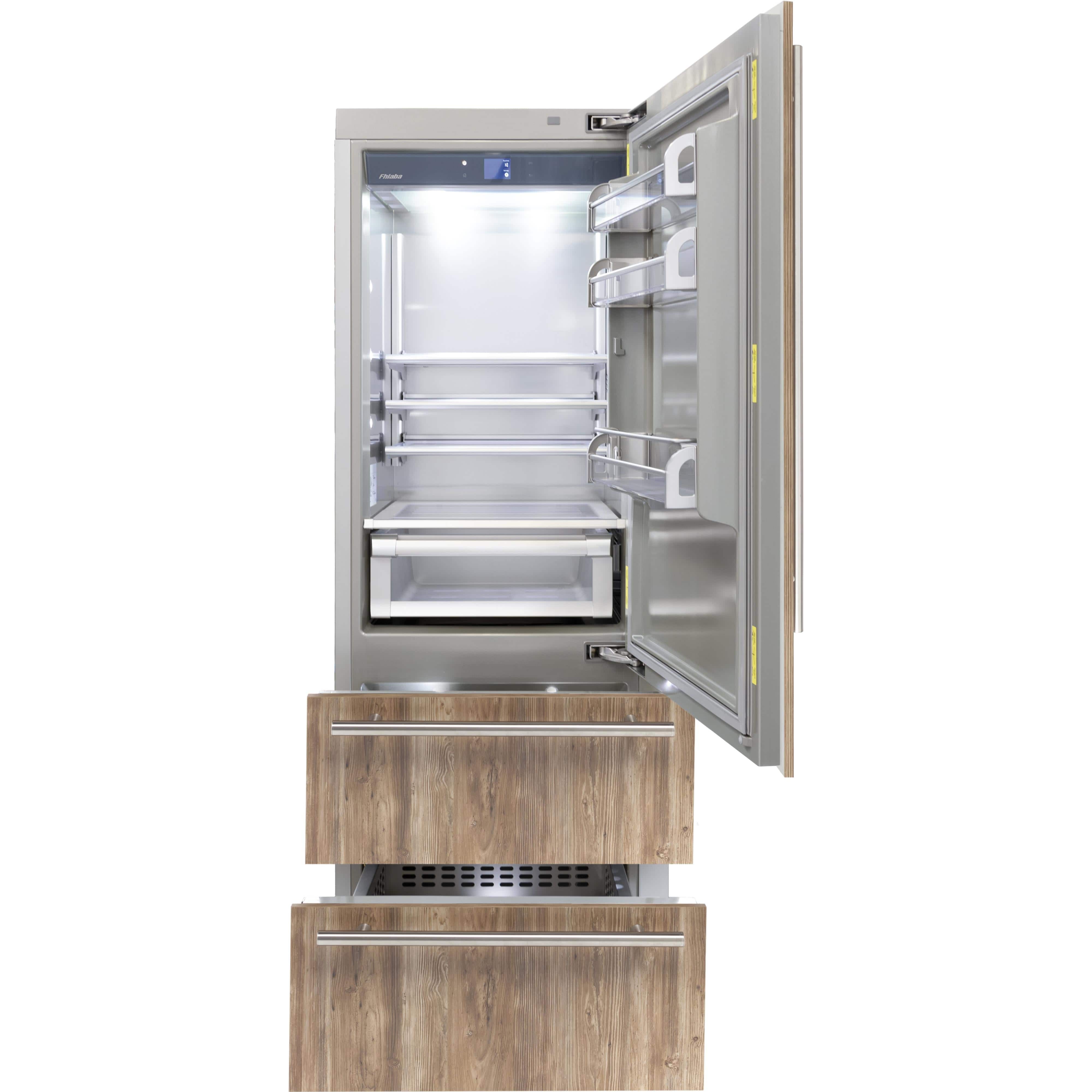 Fhiaba 30-inch Bottom Freezer Refrigerator FI30BDI-RO1 I Luxury Appliances Direct