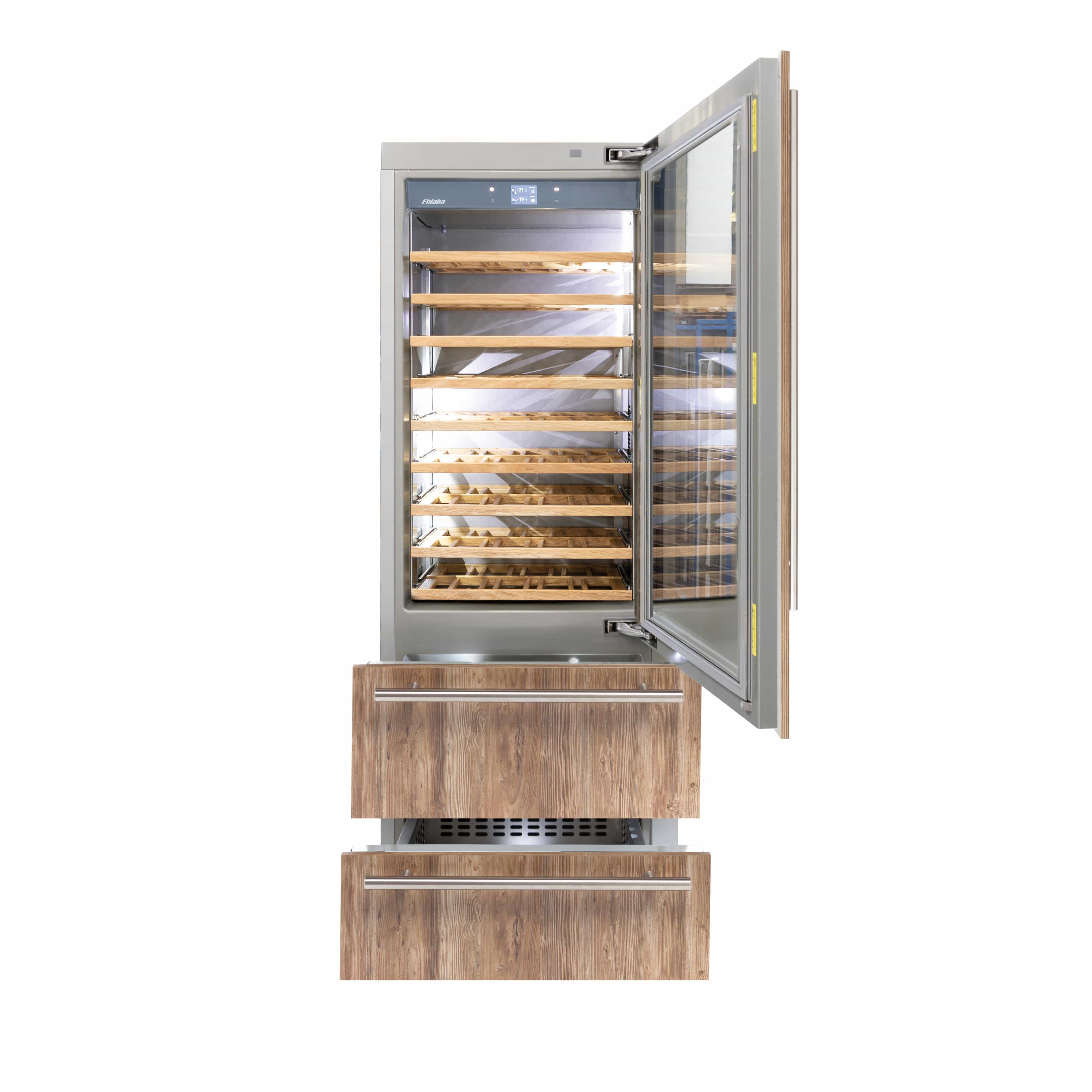 Fhiaba 30-inch, Built-in Refrigeration with Wine Storage FI30BDW-RGO1 I Luxury Appliances Direct