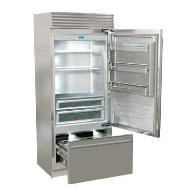 Fhiaba 36-inch, 19.6 cu. ft. Counter-Depth Bottom Freezer Refrigerator with Ice and Water FP36BI-RS1 I Luxury Appliances Direct