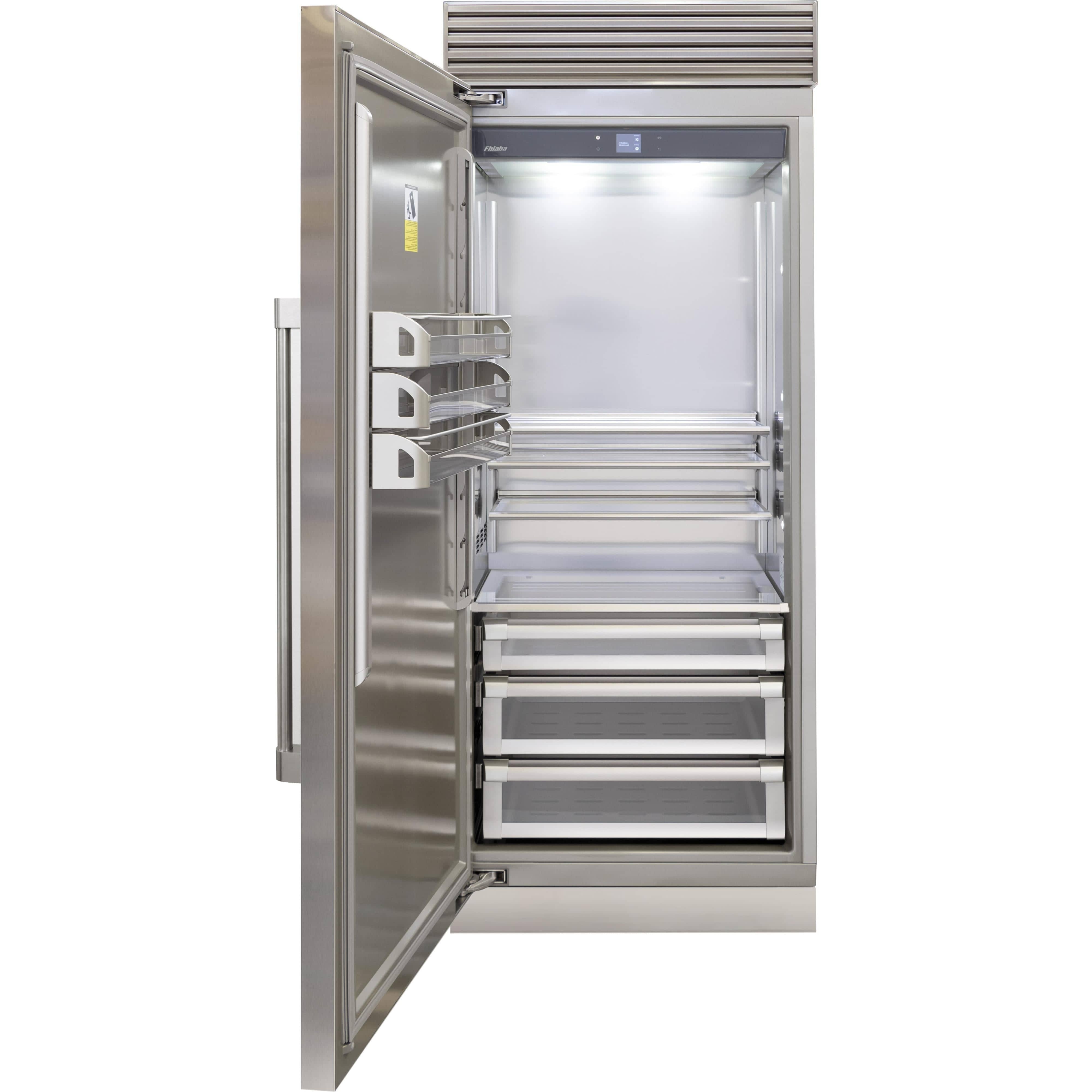 Fhiaba 36-inch, 21.9 cu. ft. Built-in All Refrigerator with Smart touch TFT Display FP36RFC-LS2 I Luxury Appliances Direct