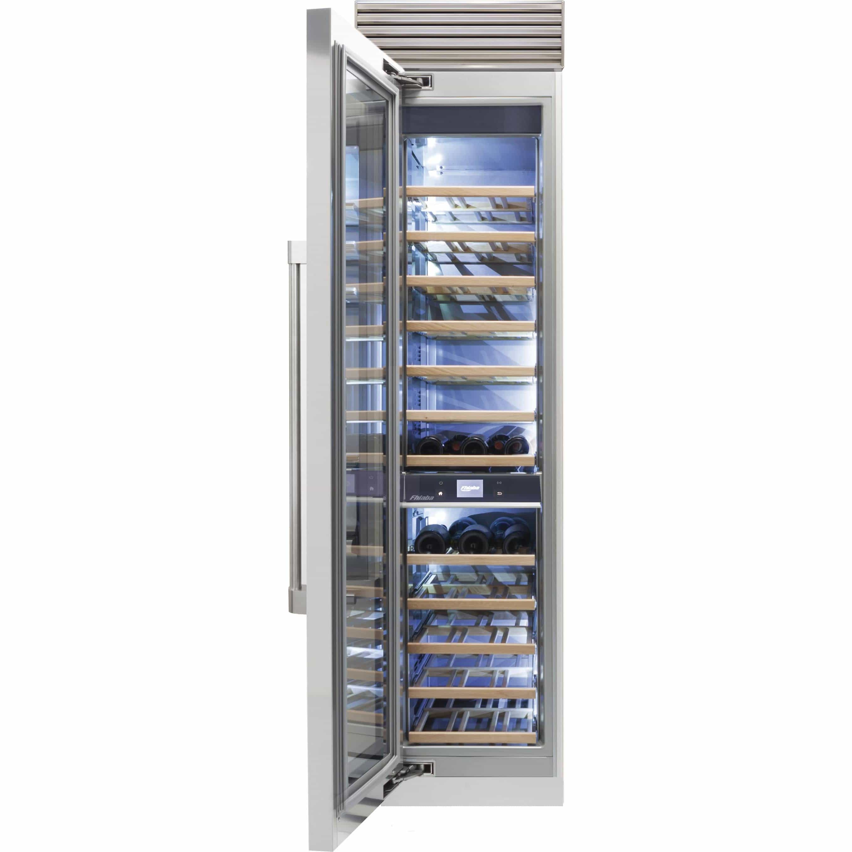 Fhiaba 52-Bottle X-Pro Series Wine Cellar with Smart Touch TFT Display FP18WCC-LS2 I Luxury Appliances Direct