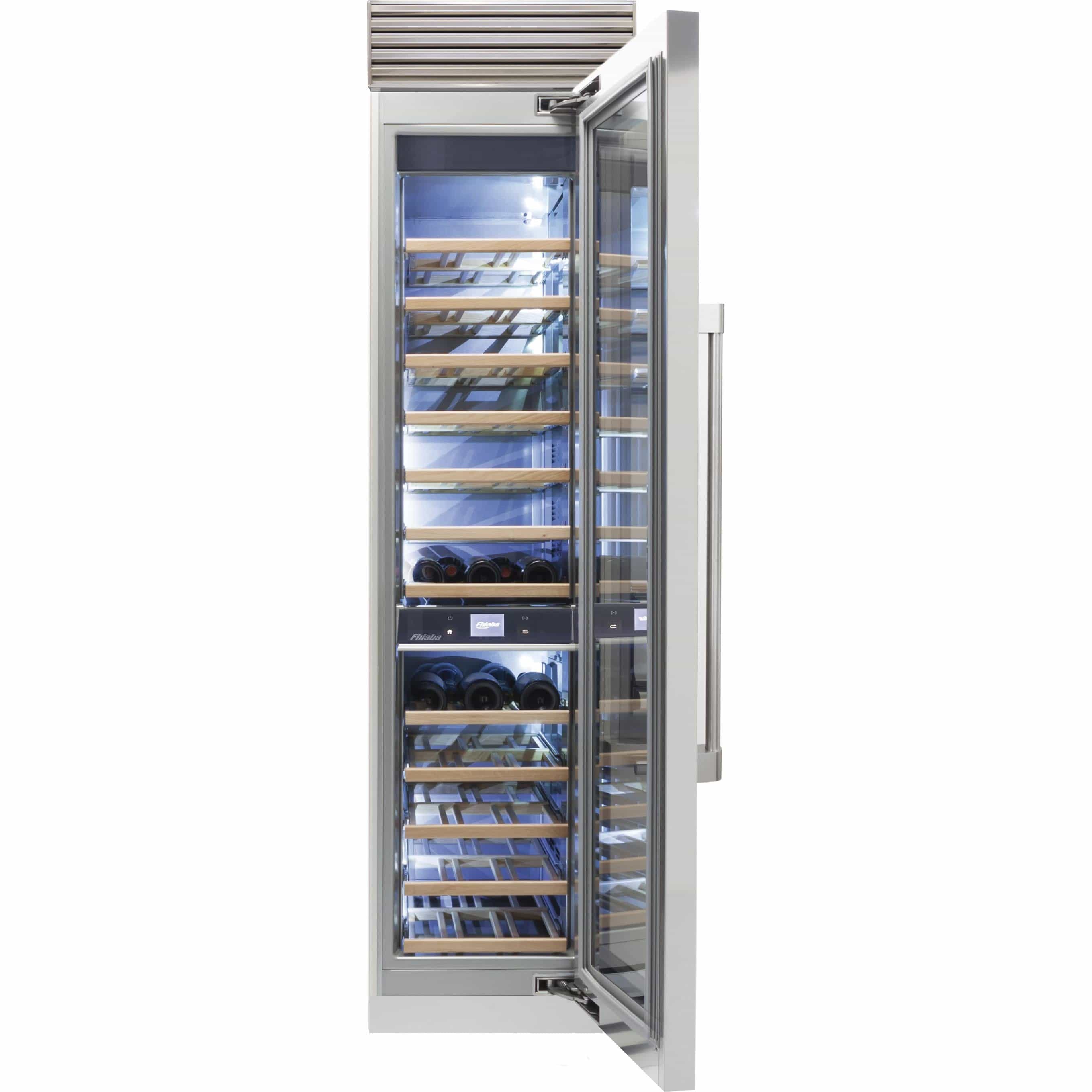 Fhiaba 52-Bottle X-Pro Series Wine Cellar with Smart Touch TFT Display FP18WCC-RS2 I Luxury Appliances Direct