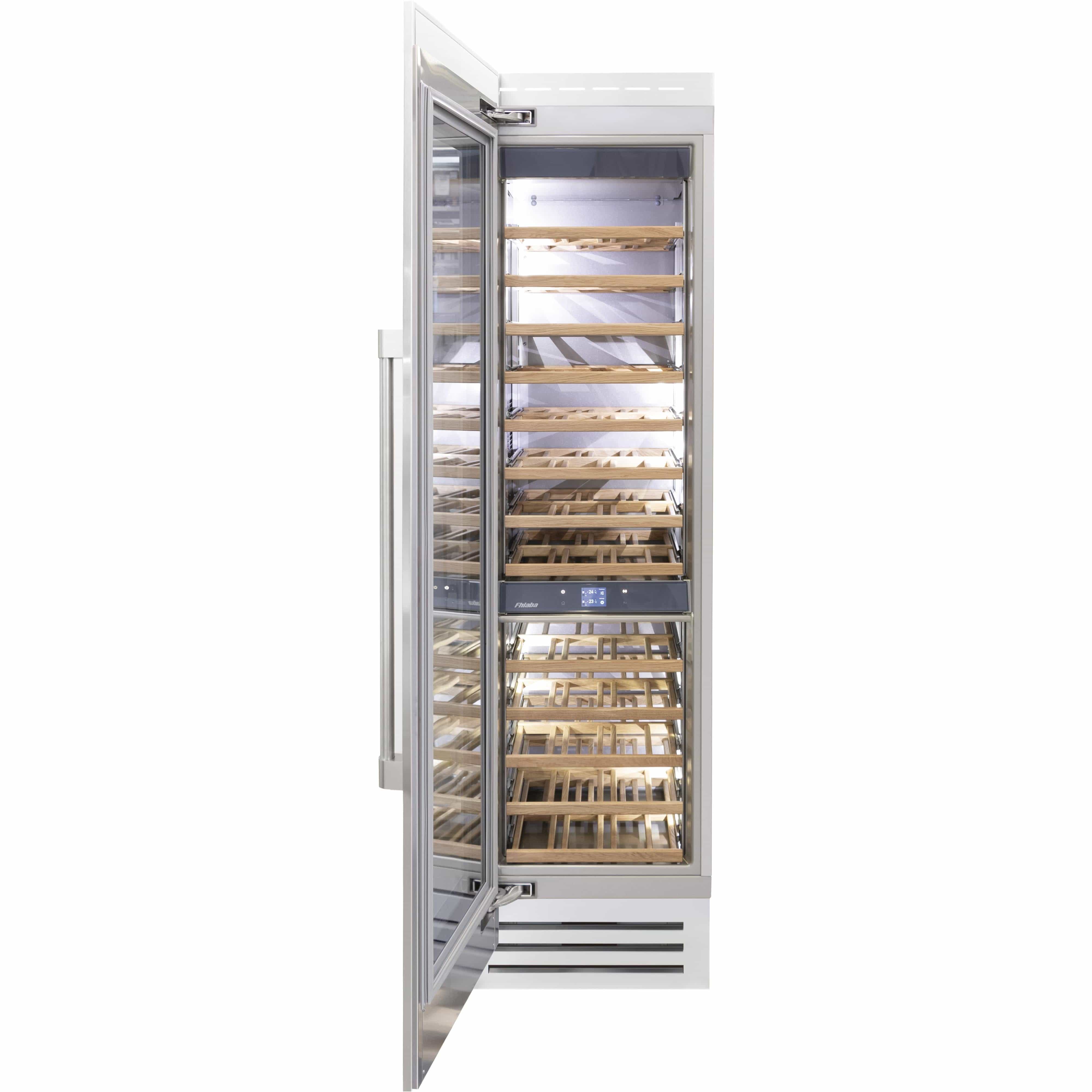 Fhiaba 78-Bottle Classic Series Wine Cellar with 2 Zones FK24WCC-LS2 I Luxury Appliances Direct