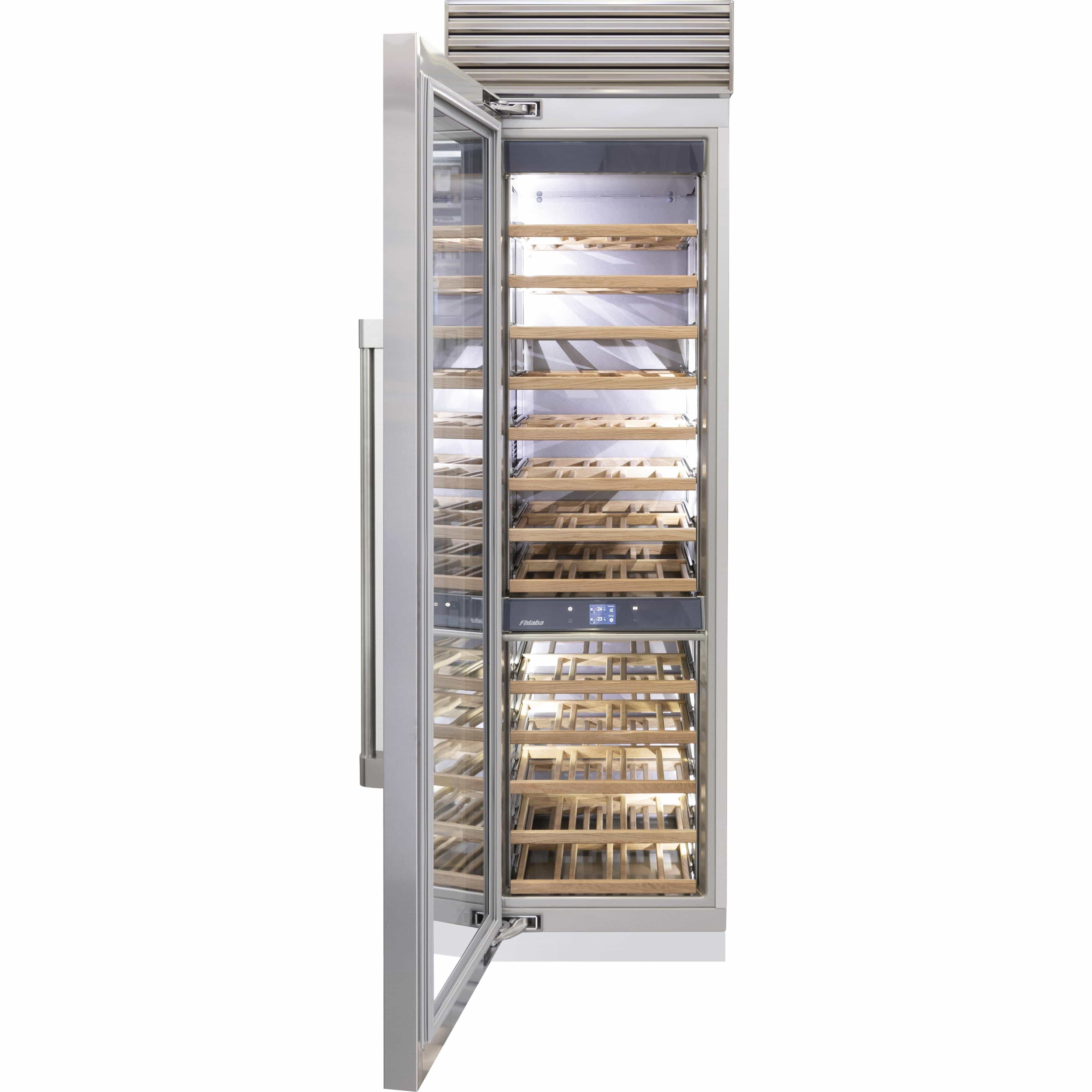 Fhiaba 78-Bottle X-Pro Series Wine Cellar with Smart Touch TFT Display FP24WCC-LS2 I Luxury Appliances Direct