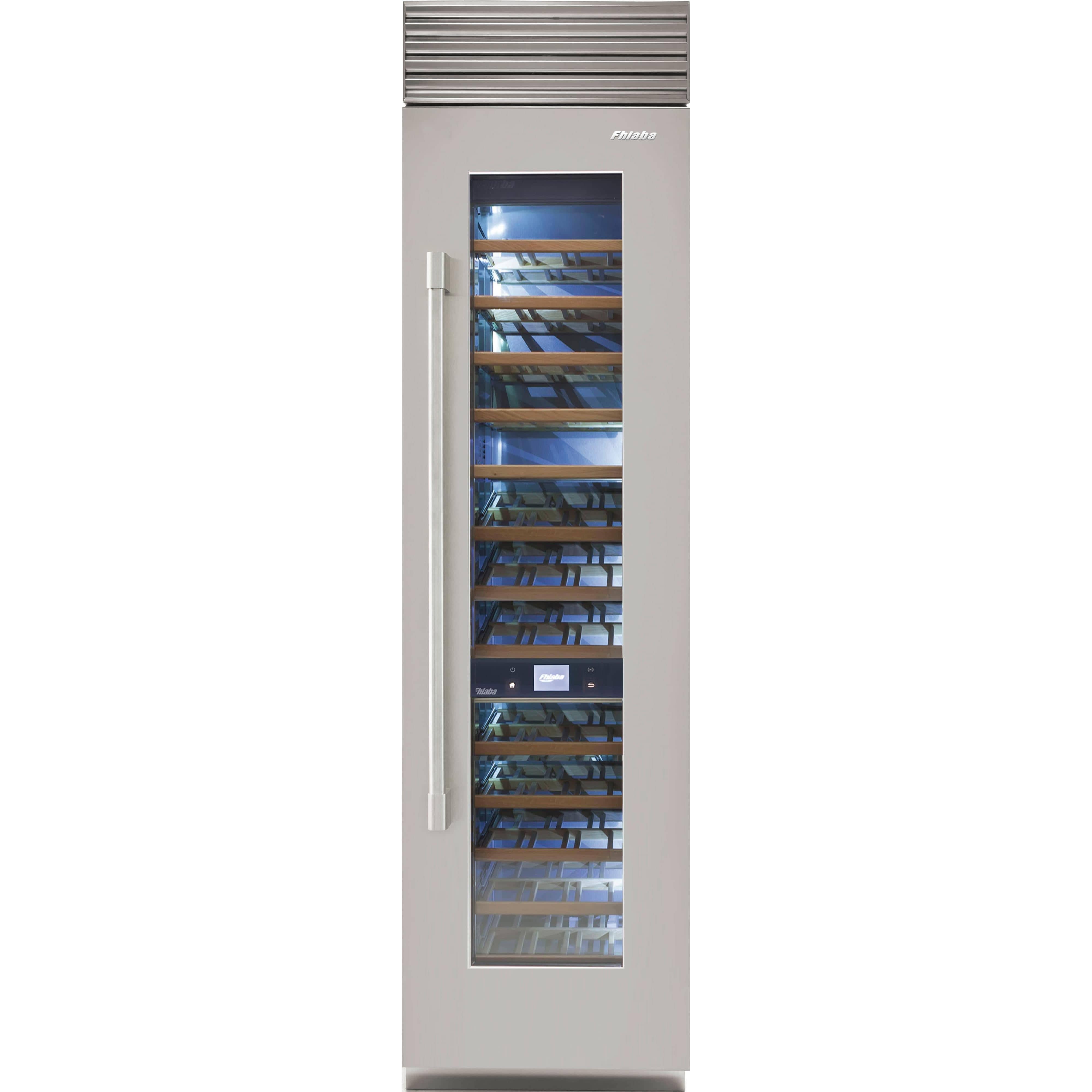 Fhiaba 78-Bottle X-Pro Series Wine Cellar with Smart Touch TFT Display FP24WCC-RS2 I Luxury Appliances Direct