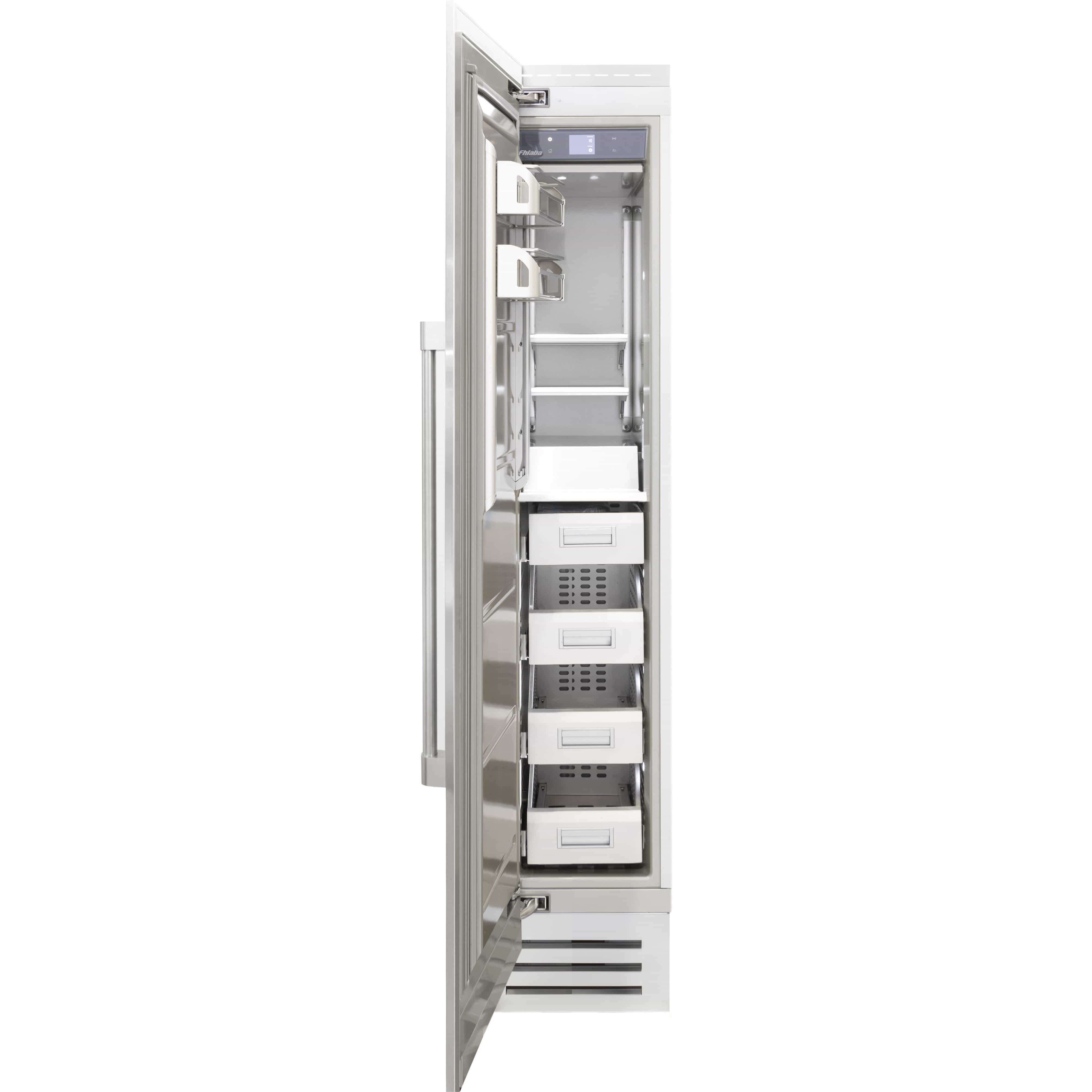 Fhiaba 7.9 cu. ft. Upright Freezer with Smart Touch TFT Display FK18FZC-LS2 I Luxury Appliances Direct