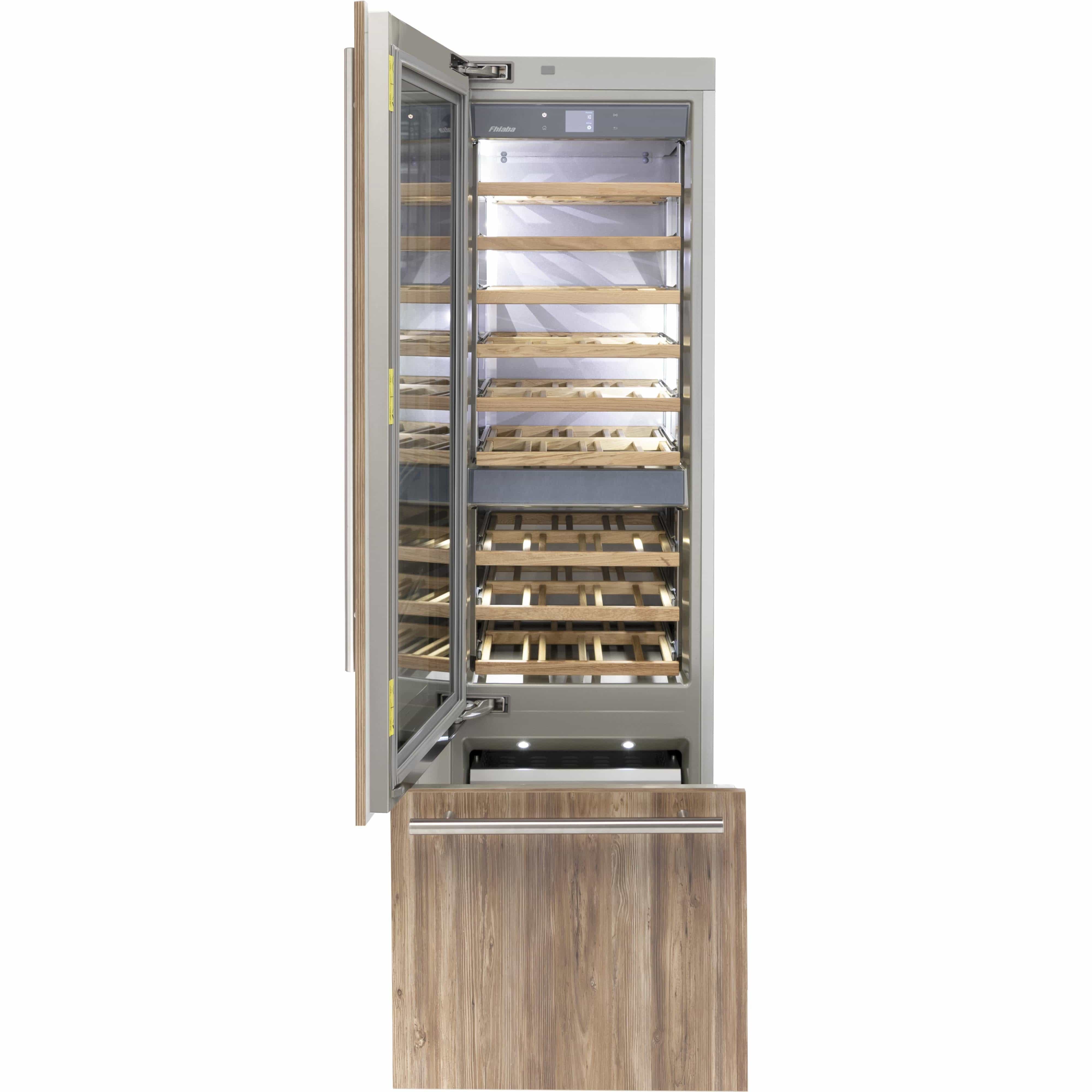 Fhiaba 8.5 cu. ft. 54-bottle Built-in Wine Cooler FI24BWR-LGO1 I Luxury Appliances Direct