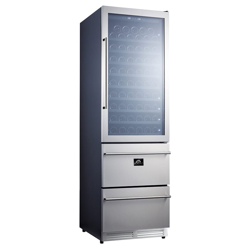 Forno 24" Azienda Dual Zone Beverage-Wine Cooler FWCDR6628-24 I Luxury Appliances Direct