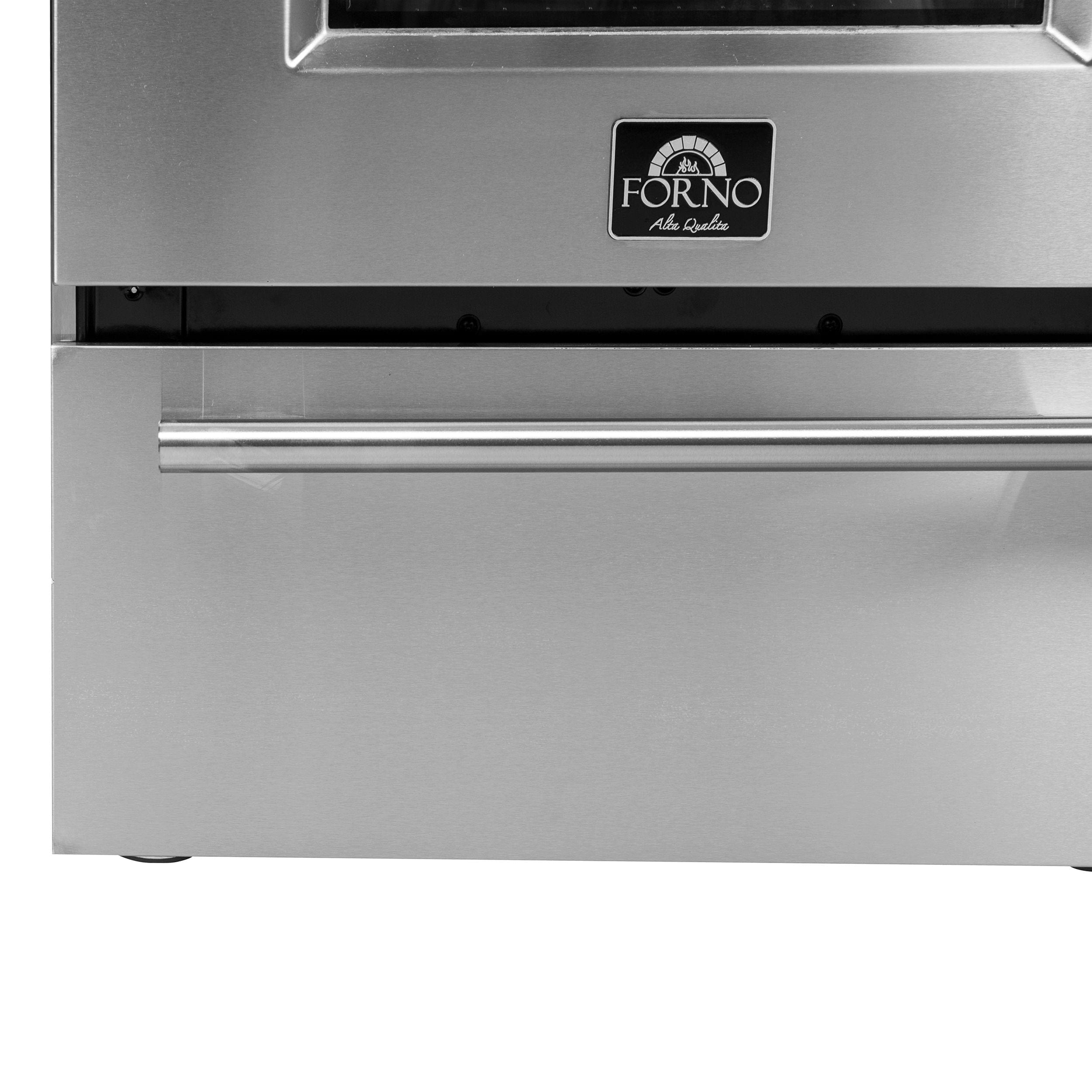 Forno Breno 24" Freestanding Gas Range With 4 Sealed Burners in Stainless Steel, FFSGS6272-24 I Luxury Appliances Direct