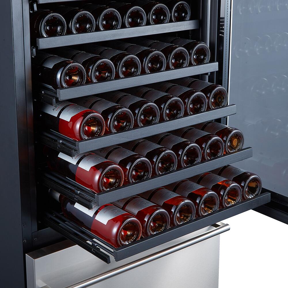 Forno Azienda 24 in. 108 Bottle Triple Zone Wine Cooler, FWCDR6628-24S I Luxury Appliances Direct