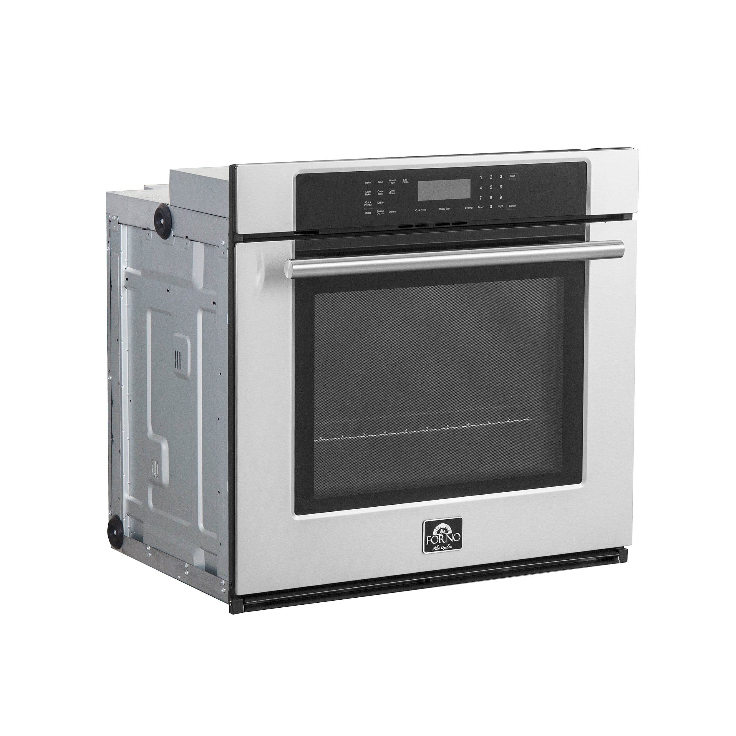 Forno 30" Built-In Single Wall Oven In Stainless Steel with Self-Clean, FBOEL1358-30 I Luxury Appliances Direct