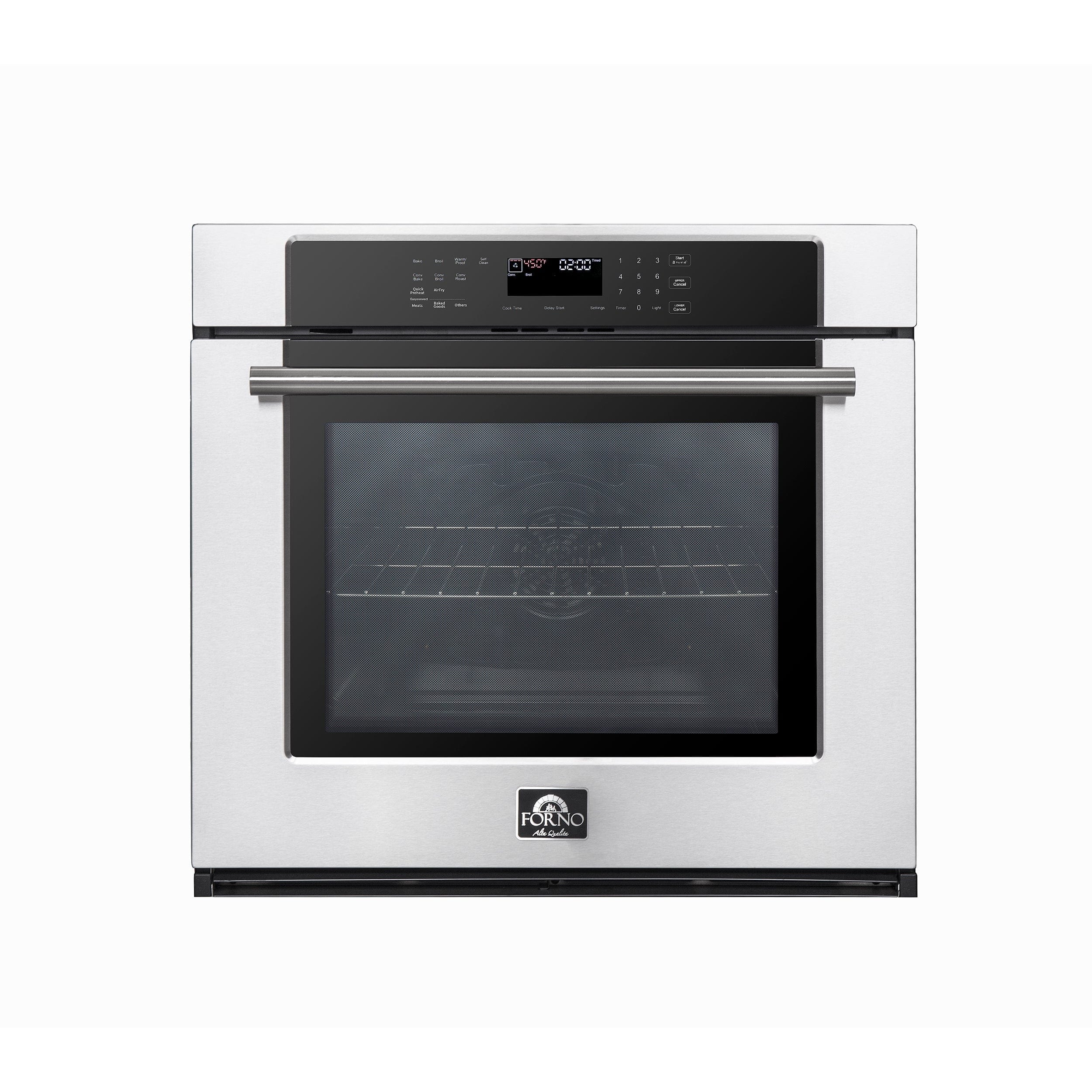 Forno 30" Built-In Single Wall Oven In Stainless Steel with Self-Clean, FBOEL1358-30 I Luxury Appliances Direct