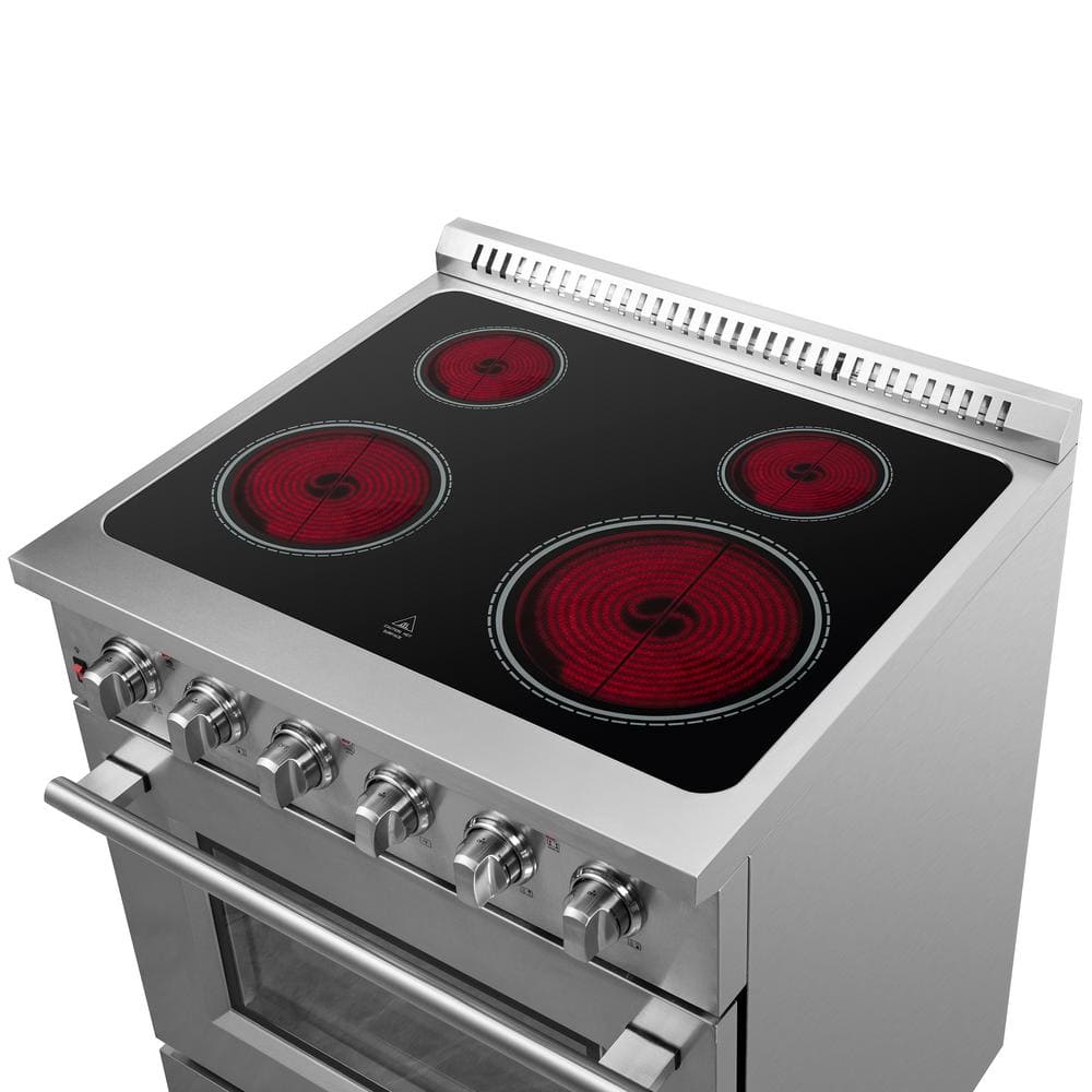 Forno Galiano 30" Freestanding Electric Range in Stainless Steel, FFSEL6083-30 I Luxury Appliances Direct