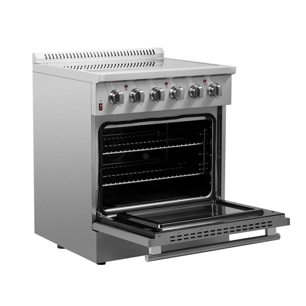 Forno Galiano 30" Freestanding Electric Range in Stainless Steel, FFSEL6083-30 I Luxury Appliances Direct