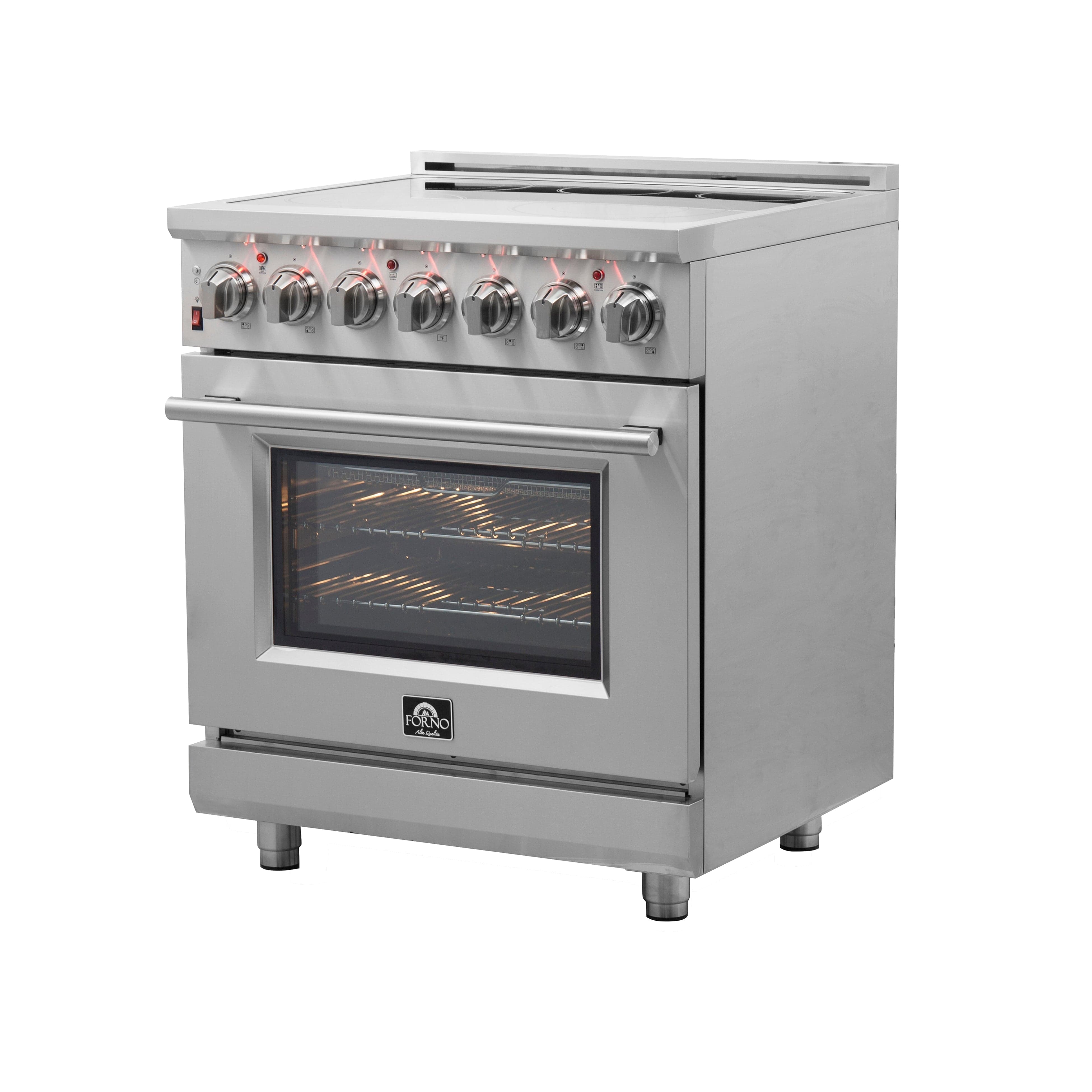 Forno Massimo 30" Freestanding Electric Range with 5 Elements, FFSEL6020-30 I Luxury Appliances Direct