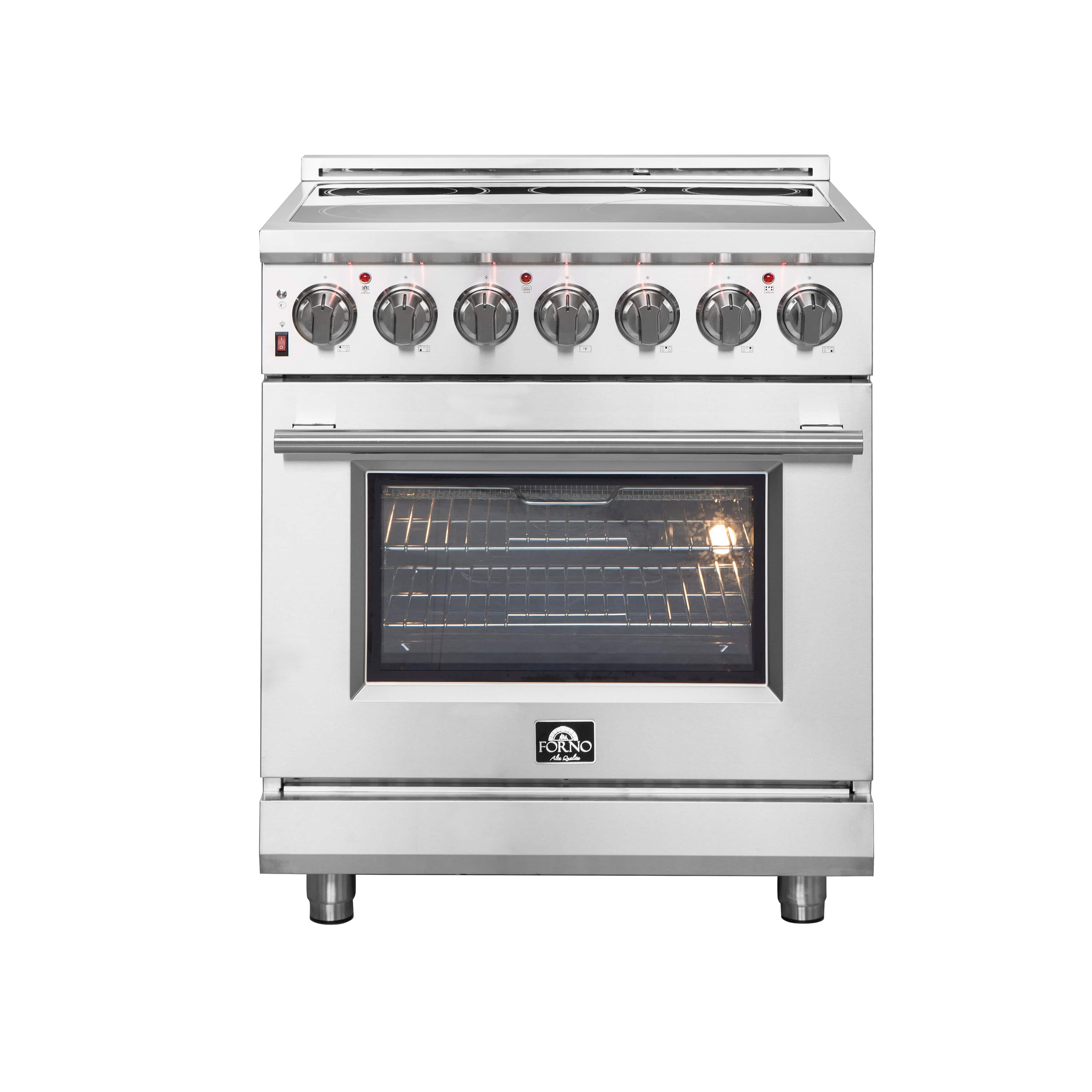 Forno Massimo 30" Freestanding Electric Range with 5 Elements, FFSEL6020-30 I Luxury Appliances Direct