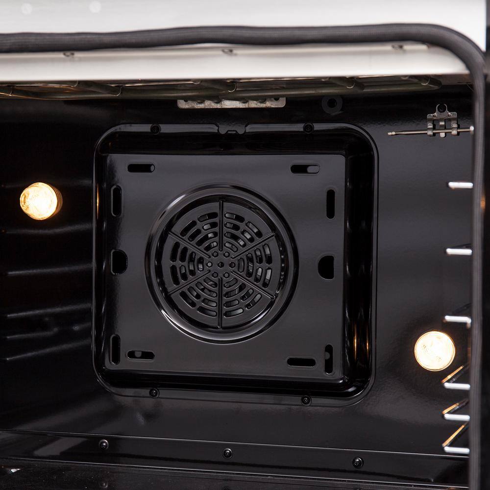 Forno Galiano 30" Freestanding Electric Range With French Door in Stainless Steel, FFSEL6917-30 I Luxury Appliances Direct