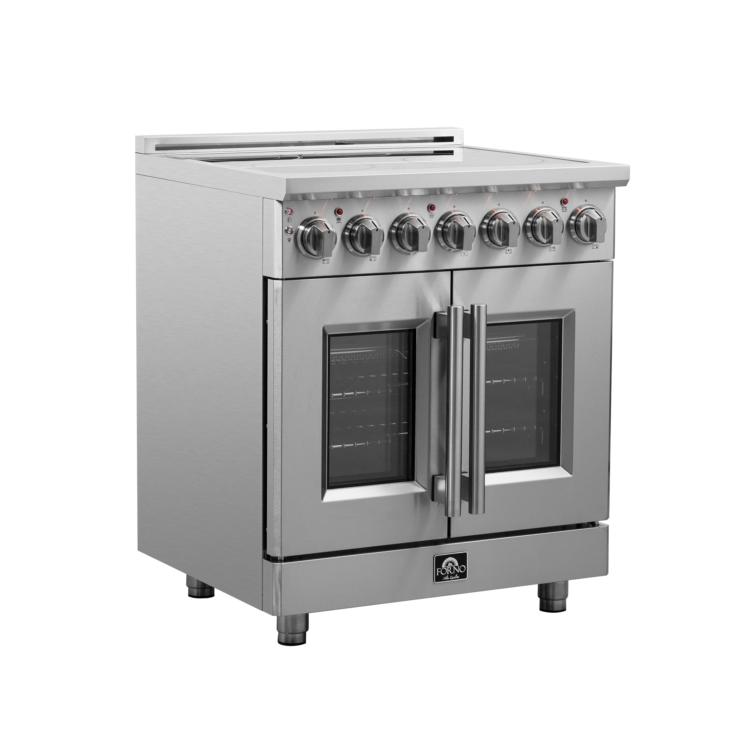 Forno Massimo 30" Freestanding French Door Electric Range with 5 Elements, FFSEL6955-30 I Luxury Appliances Direct