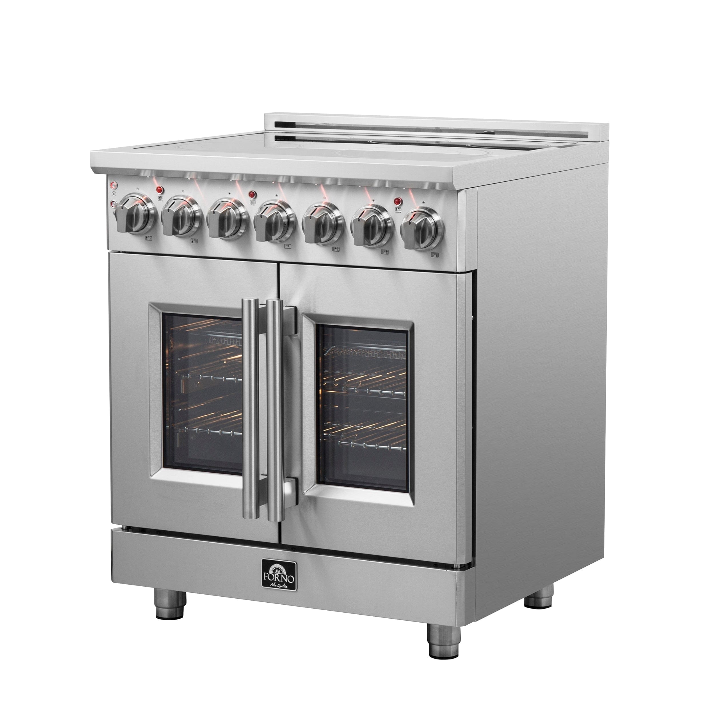 Forno Massimo 30" Freestanding French Door Electric Range with 5 Elements, FFSEL6955-30 I Luxury Appliances Direct