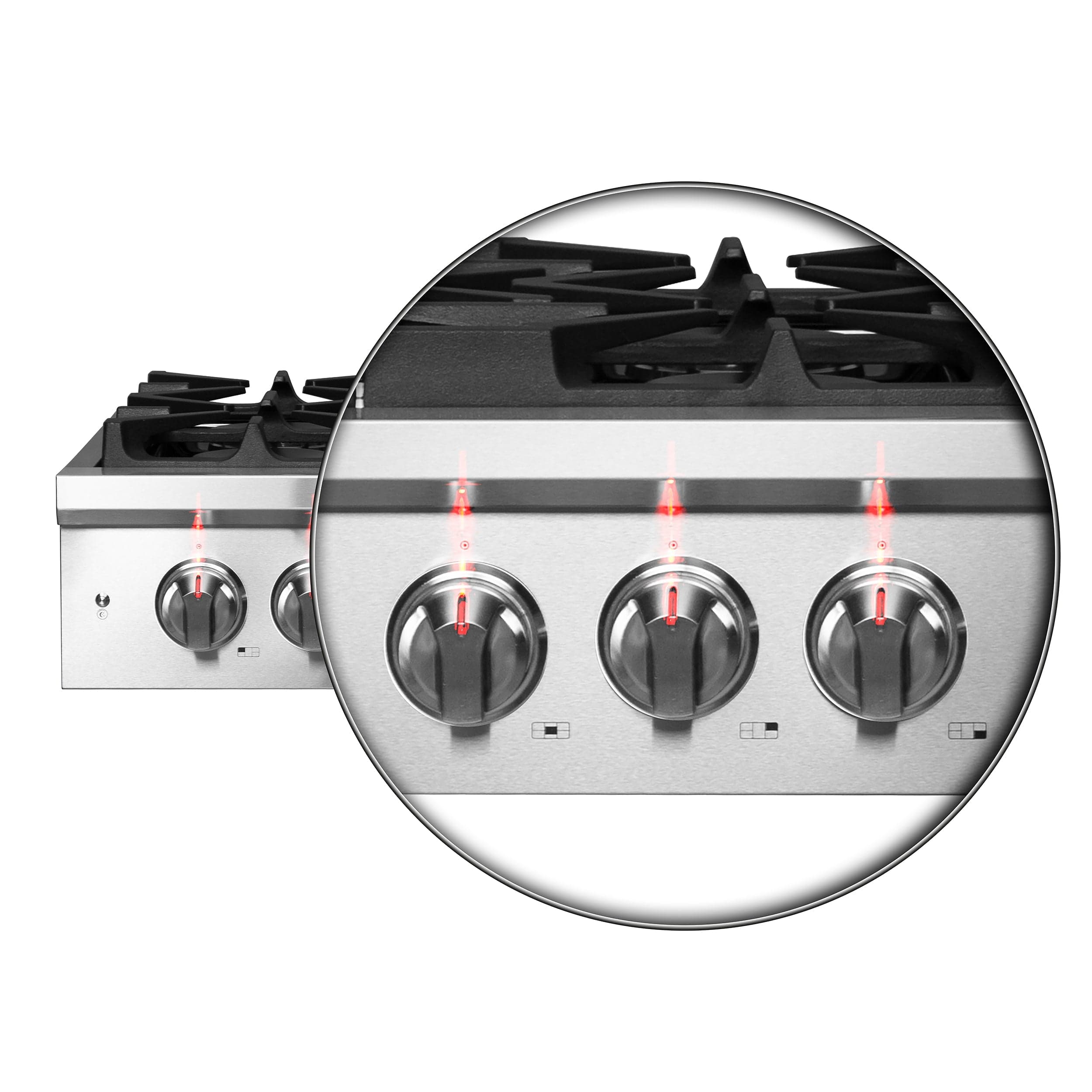 Forno Spezia Alta Qualita 30" Gas Rangetop With 5 Sealed Burners in Stainless Steel, FCTGS5751-30 I Luxury Appliances Direct
