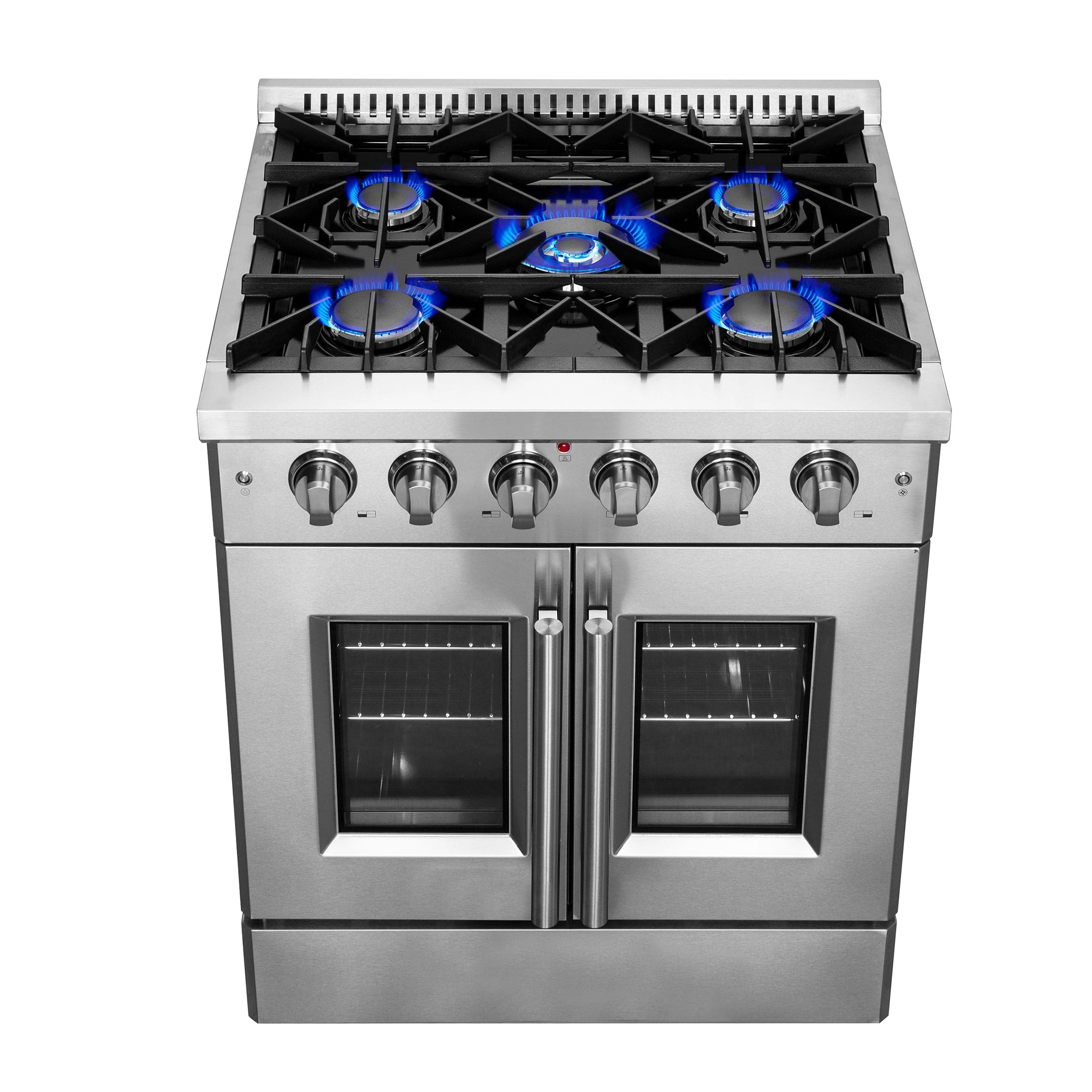 Forno 30 Inch Vittorio French Door Gas Range, FFSGS6444-30 I Luxury Appliances Direct