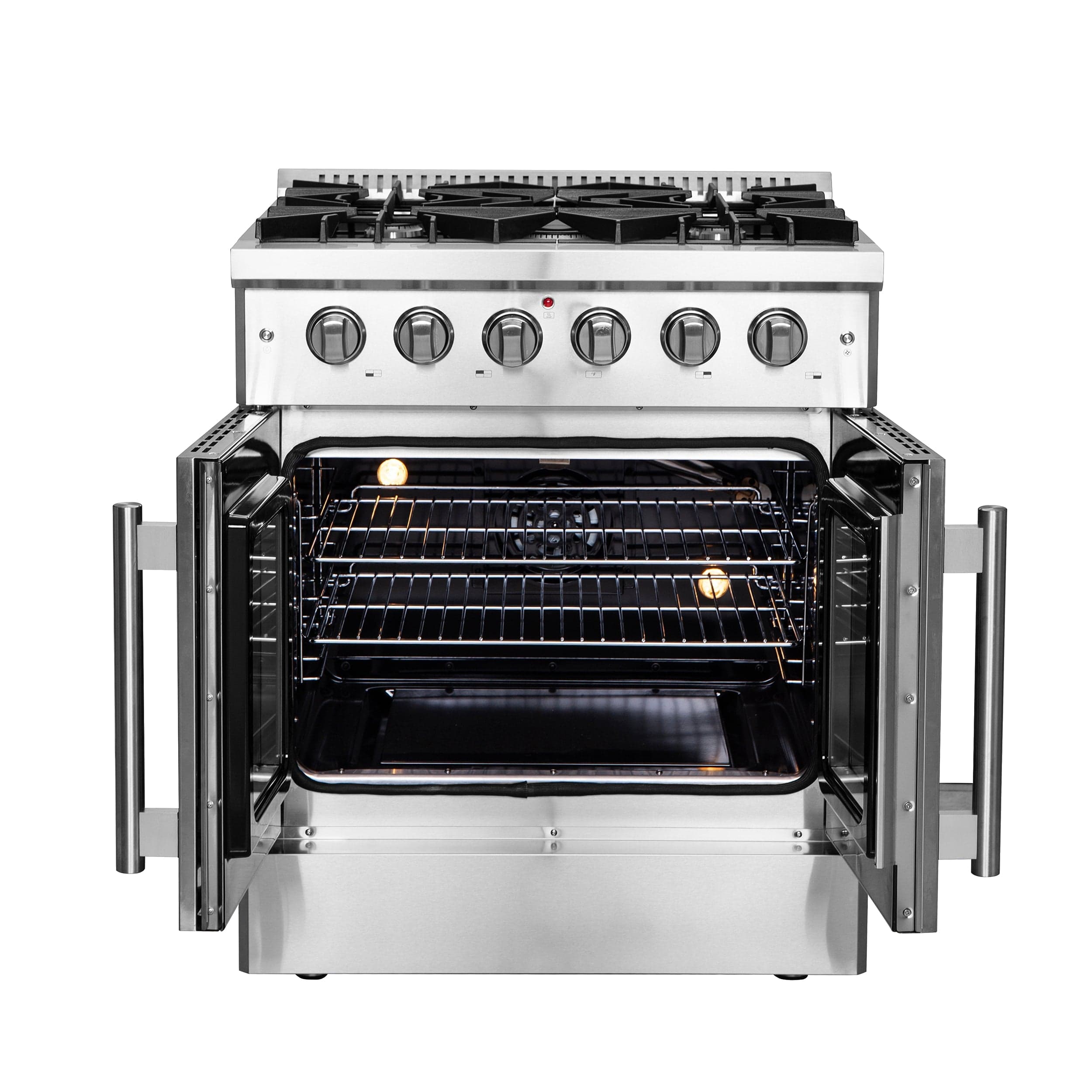 Forno 30 Inch Vittorio French Door Gas Range, FFSGS6444-30 I Luxury Appliances Direct
