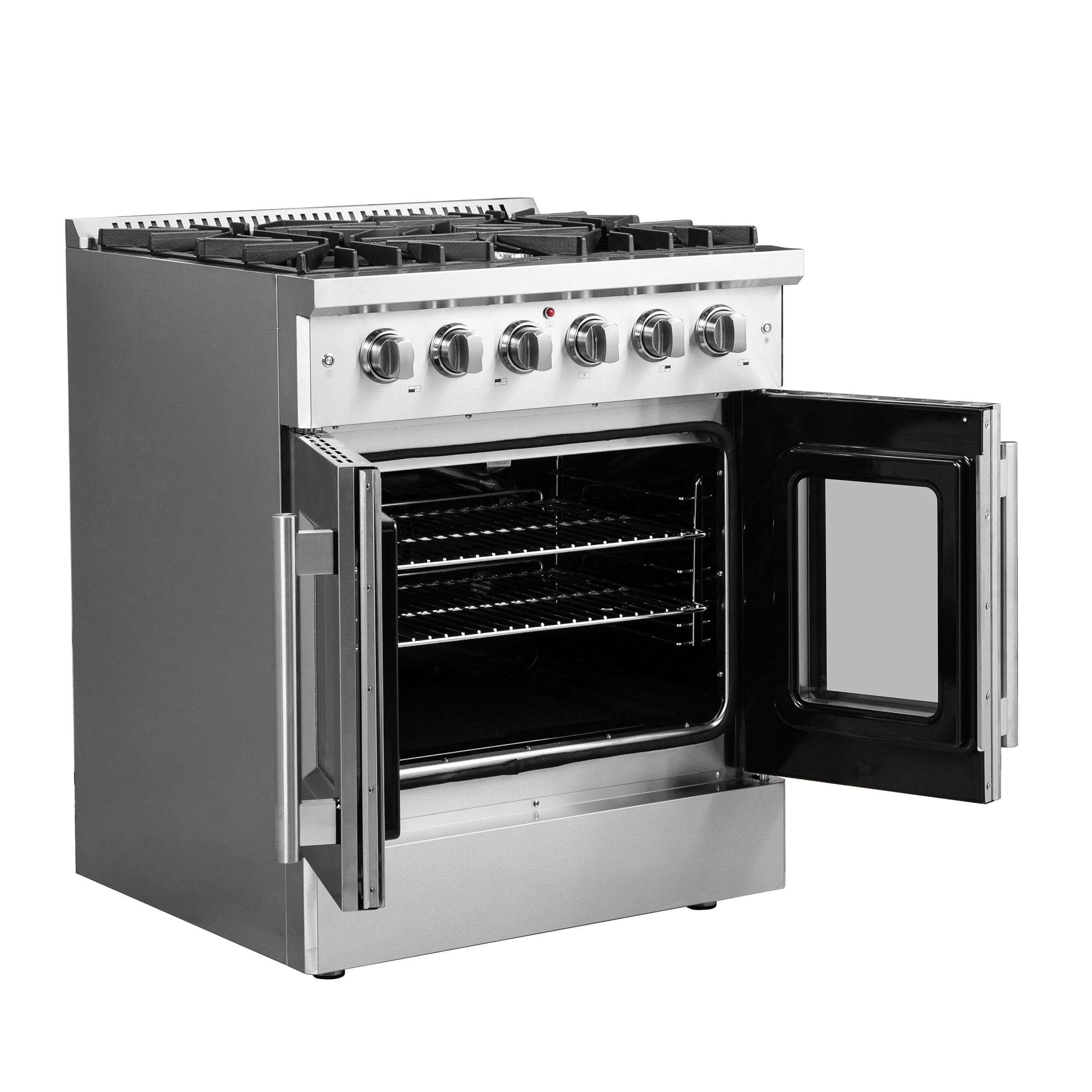 Forno 30 Inch Vittorio French Door Gas Range, FFSGS6444-30 I Luxury Appliances Direct