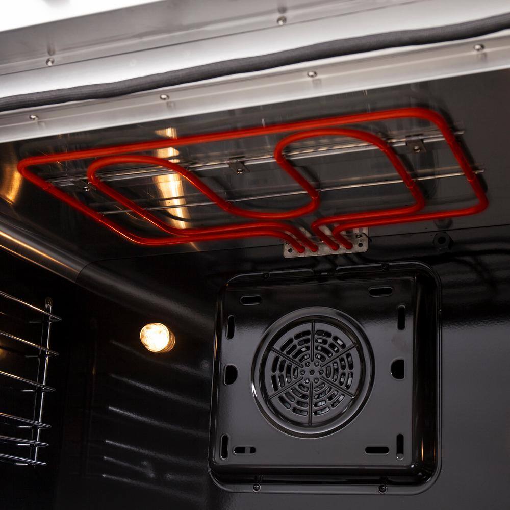 Forno Galiano 36" Freestanding Electric Range With French Door in Stainless Steel, FFSEL6917-36 I Luxury Appliances Direct