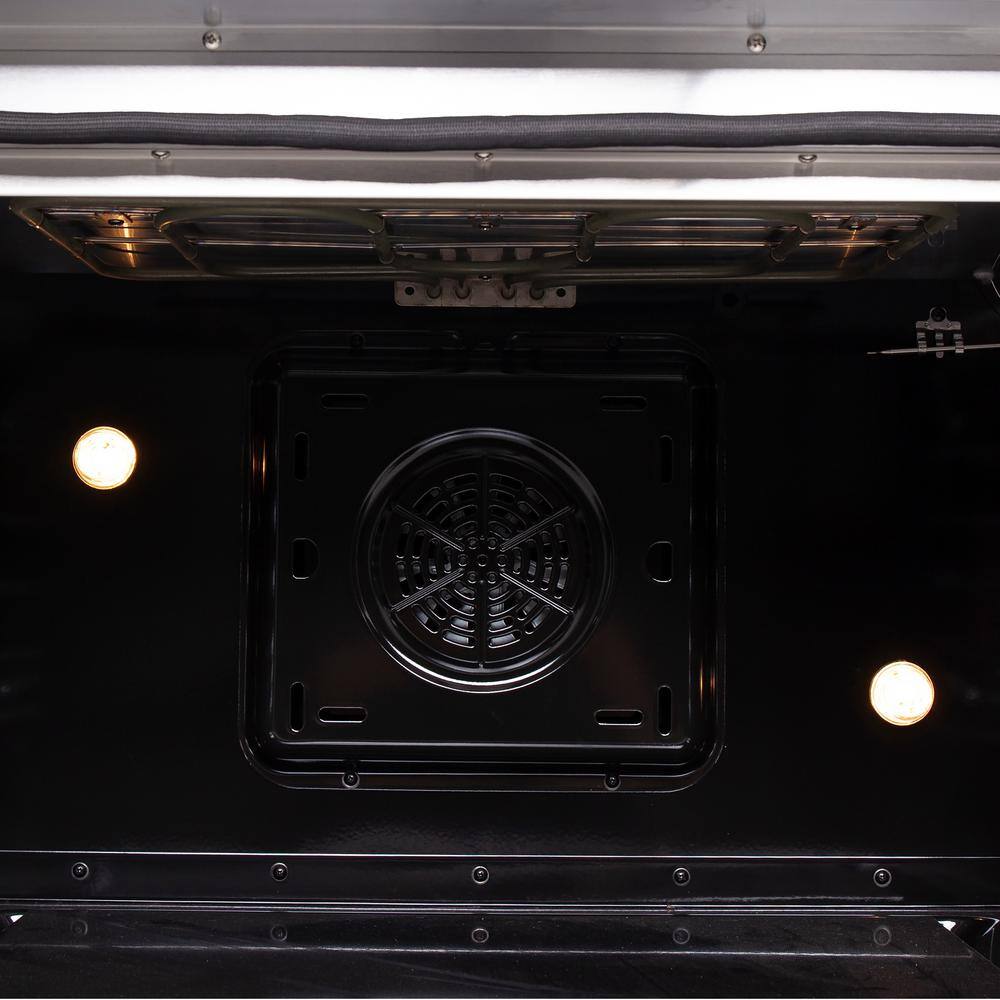 Forno Galiano 36" Freestanding Electric Range With French Door in Stainless Steel, FFSEL6917-36 I Luxury Appliances Direct