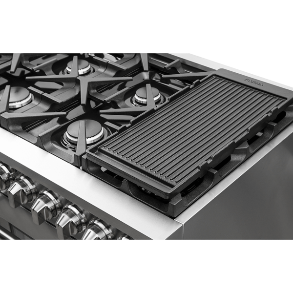 Forno Massimo 48" Freestanding Dual Fuel Range with 8 Burners, FFSGS6125-48 I Luxury Appliances Direct