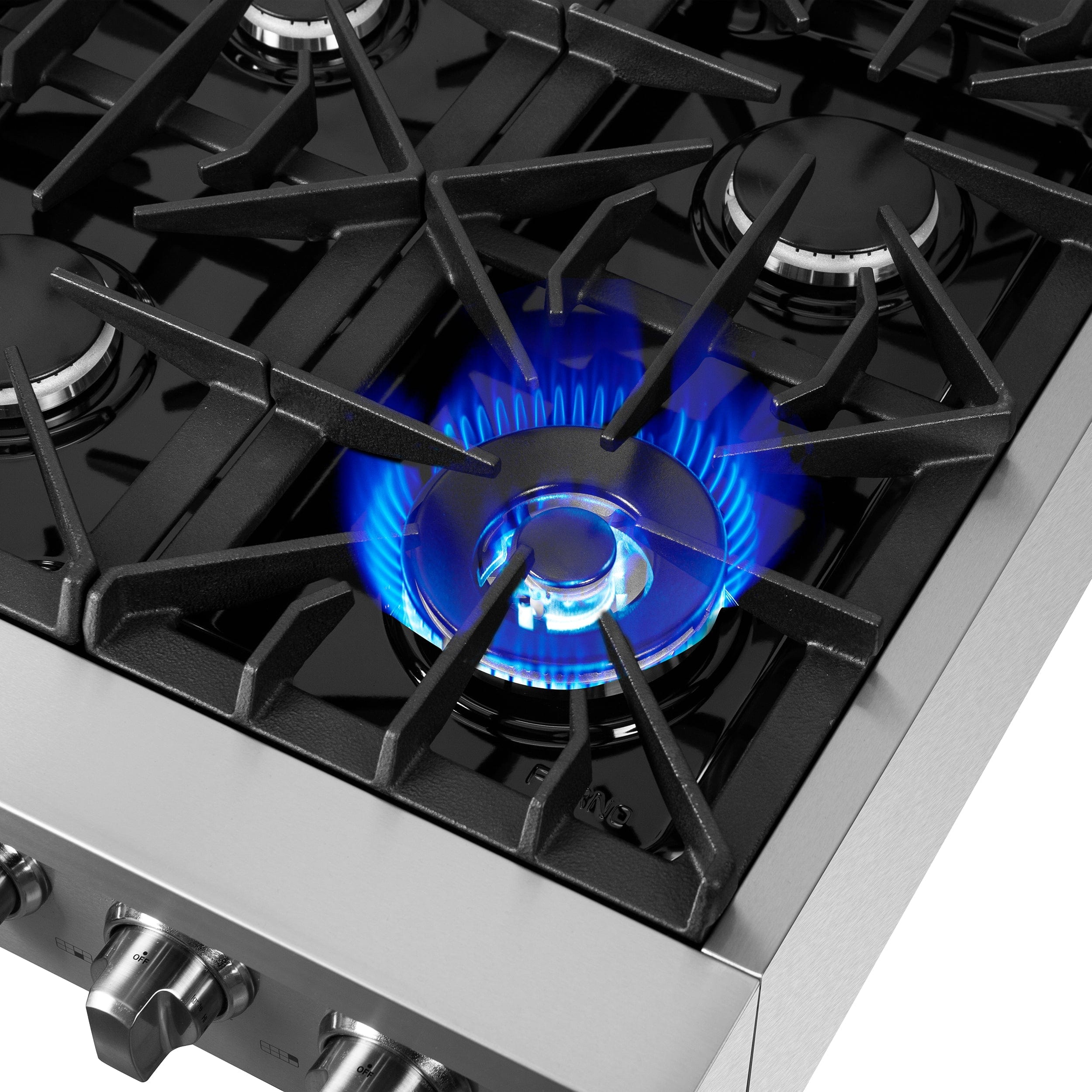 Forno Cossato Alta 48" Gas Rangetop With 8 Sealed Burners in Stainless Steel, FCTGS5737-48 I Luxury Appliances Direct