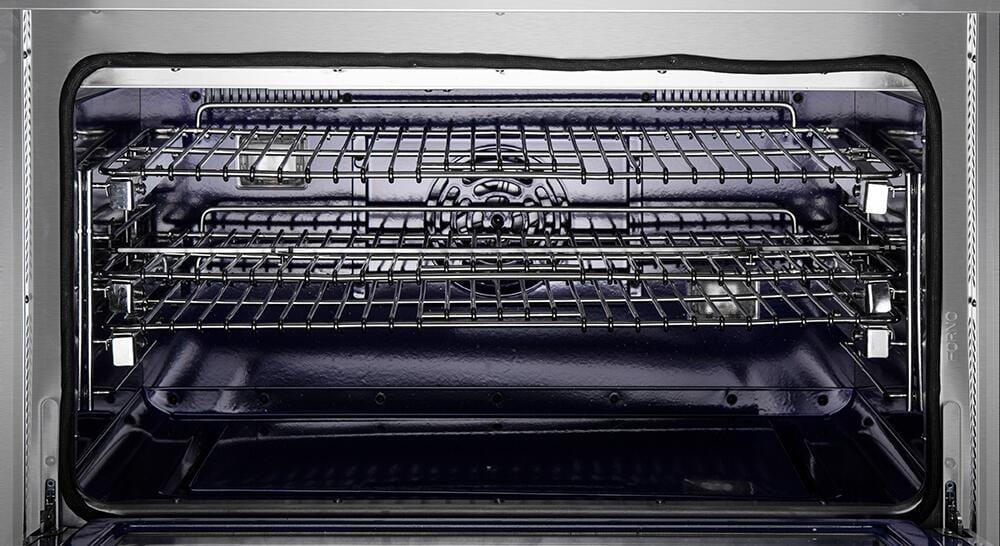 Forno Capriasca 48" Pro Series Capriasca Gas Burner / Gas Oven in Stainless Steel 8 Italian Burners, FFSGS6260-48 I Luxury Appliances Direct