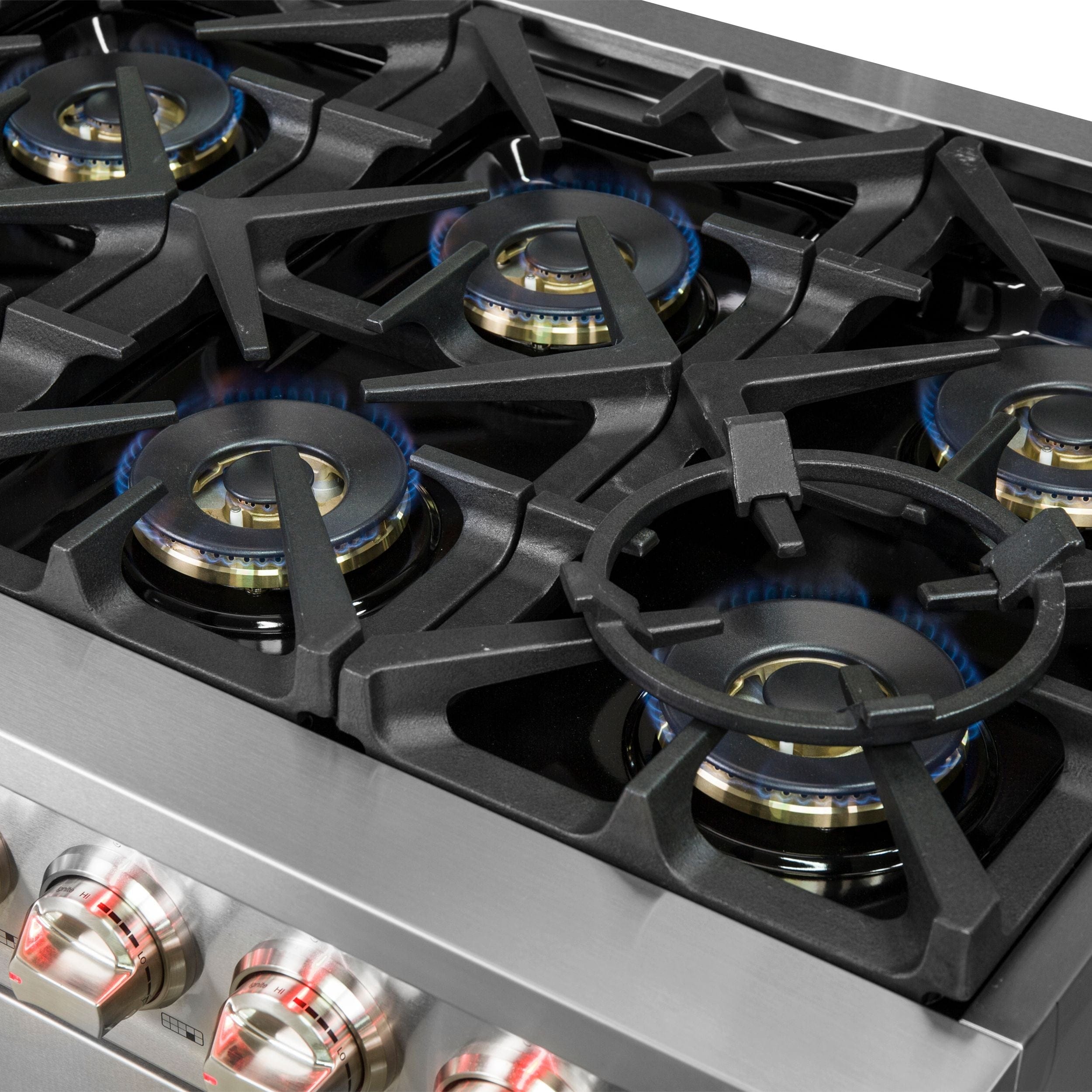 Forno 60 Inch Titanium Pro Series Capriasca Freestanding Gas Range, FFSGS6260-60 I Luxury Appliances Direct