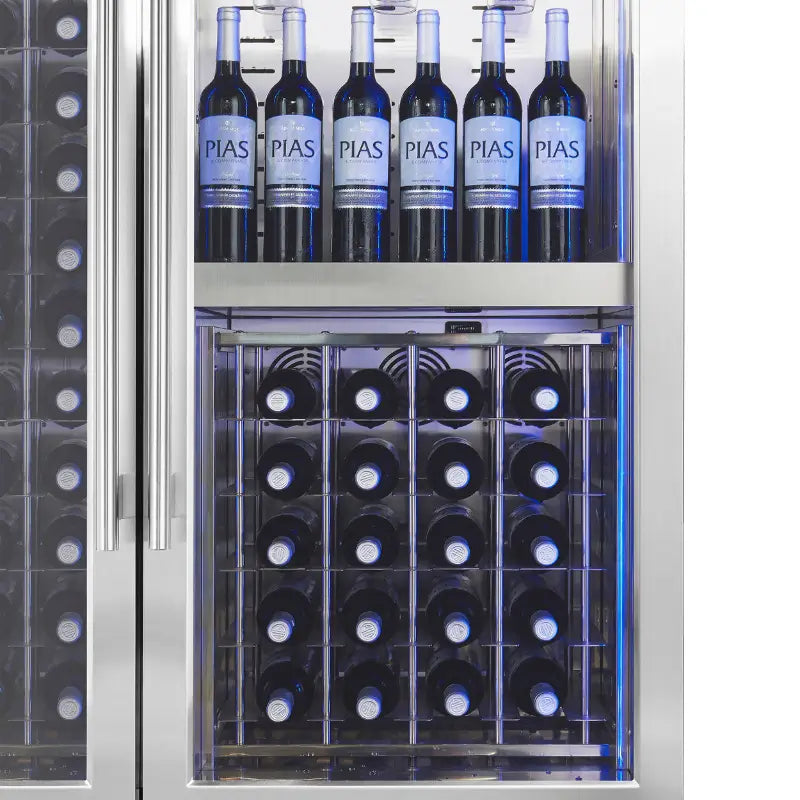 FORNO Abruzzo FWCDR6680-48S 48-Inch Dual Zone Wine Cooler – 30 Cu. Ft., 130 Bottles