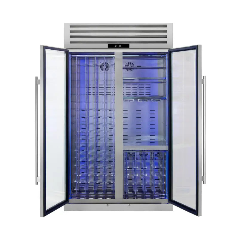FORNO Abruzzo FWCDR6680-48S 48-Inch Dual Zone Wine Cooler – 30 Cu. Ft., 130 Bottles