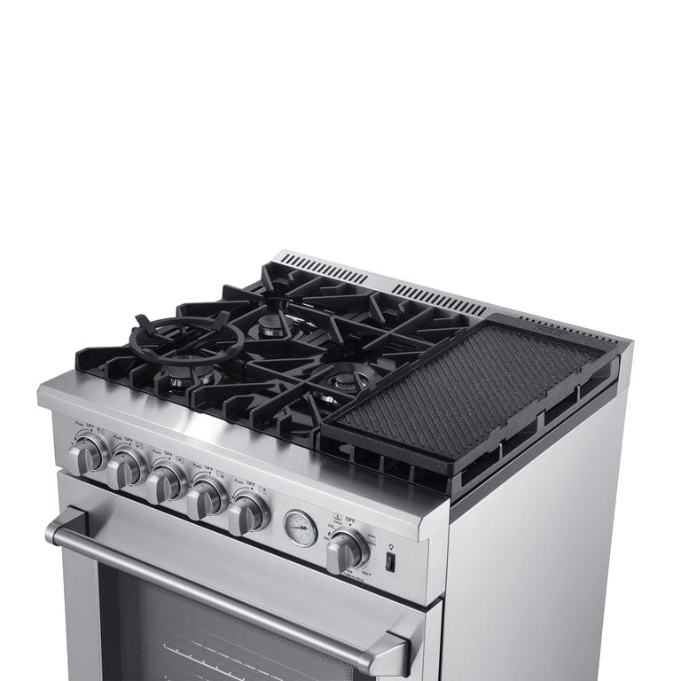 Forno Appliance Package - 30" Gas Range, 30" Range Hood, Dishwasher, AP-FFSGS6276-30-W-2 I Luxury Appliances Direct