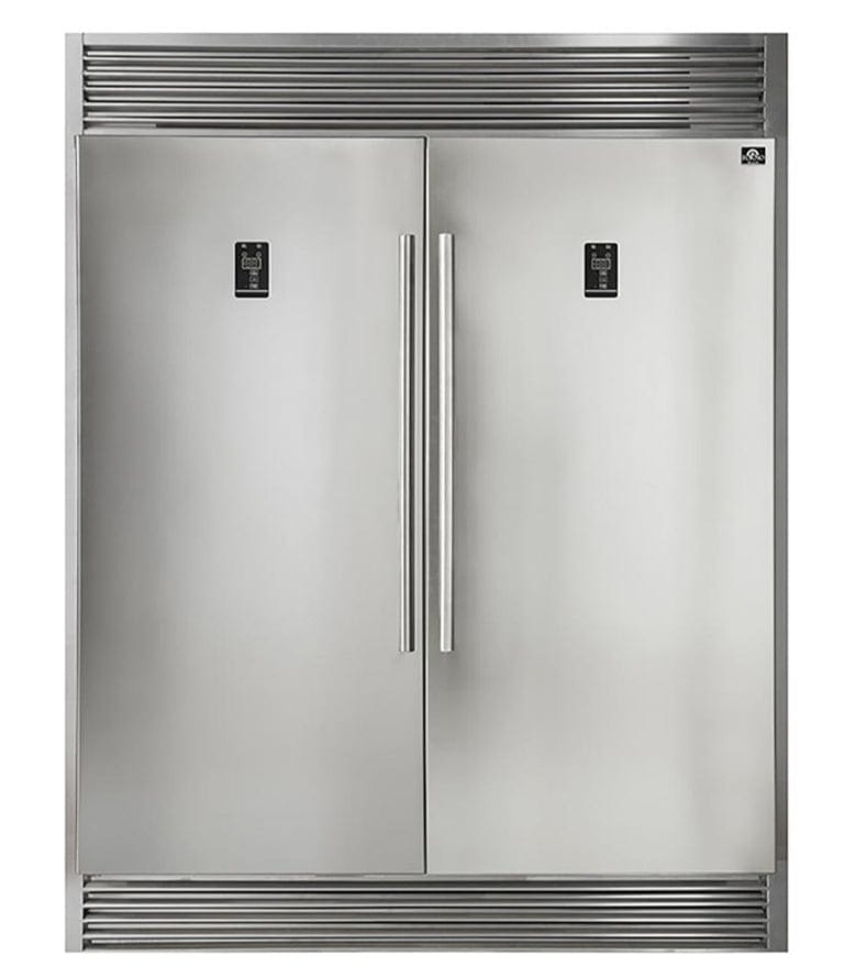 Forno Appliance Package - 30" Gas Range, 60" Refrigerator, Dishwasher, Microwave Drawer, AP-FFSGS6276-30-W-7 I Luxury Appliances Direct