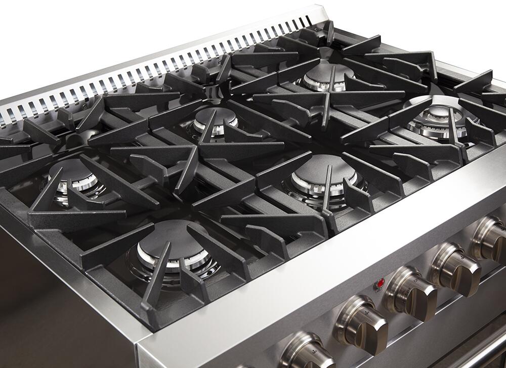 Forno Appliance Package - 36 Inch Dual Fuel Range, Range Hood, Refrigerator, Microwave Drawer, Dishwasher, Wine Cooler, AP-FFSGS6156-36-9 I Luxury Appliances Direct