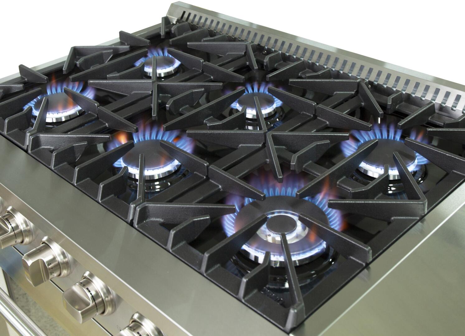 Forno Appliance Package - 36 Inch Gas Range, Wall Mount Range Hood, Dishwasher, AP-FFSGS6244-36-2 I Luxury Appliances Direct