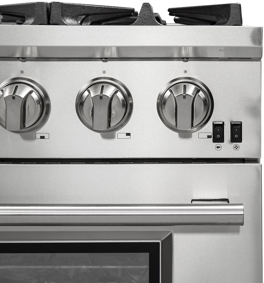 Forno Appliance Package - 36 Inch Pro Gas Range, Wall Mount Range Hood, Microwave Drawer, Dishwasher, AP-FFSGS6260-36-6 I Luxury Appliances Direct