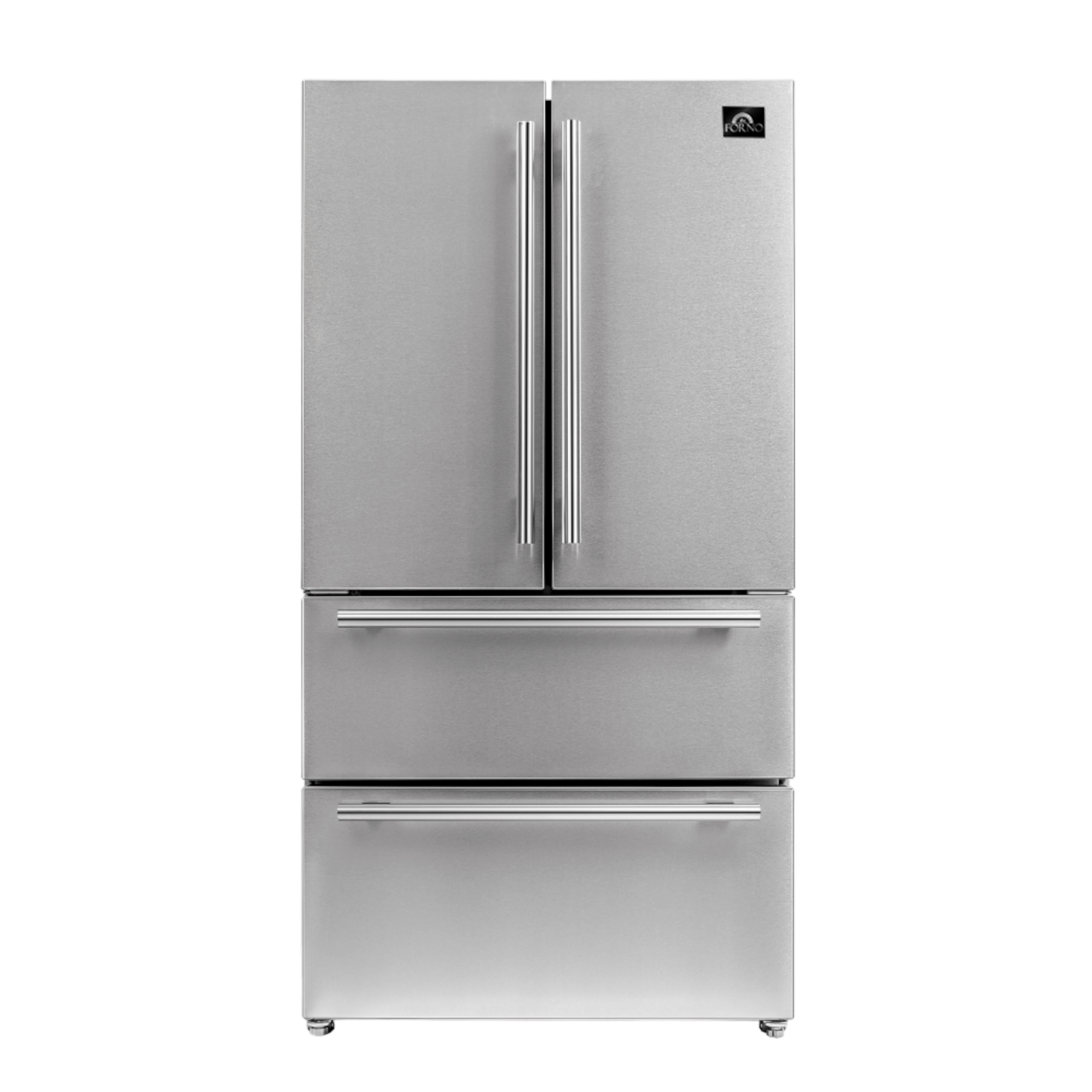 Forno Appliance Package - 48" Gas Range, 36" Refrigerator, Microwave Drawer, Dishwasher, AP-FFSGS6244-48-25 I Luxury Appliances Direct