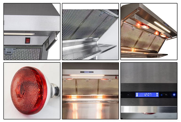 Forno Appliance Package - 48" Gas Range, 48" Range Hood, 48" Refrigerator, AP-FFSGS6244-48-10 I Luxury Appliances Direct