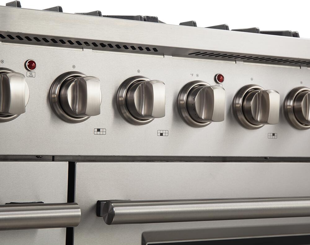 Forno Appliance Package - 48 Inch Gas Range, Wall Mount Range Hood, Dishwasher, AP-FFSGS6244-48-2 I Luxury Appliances Direct