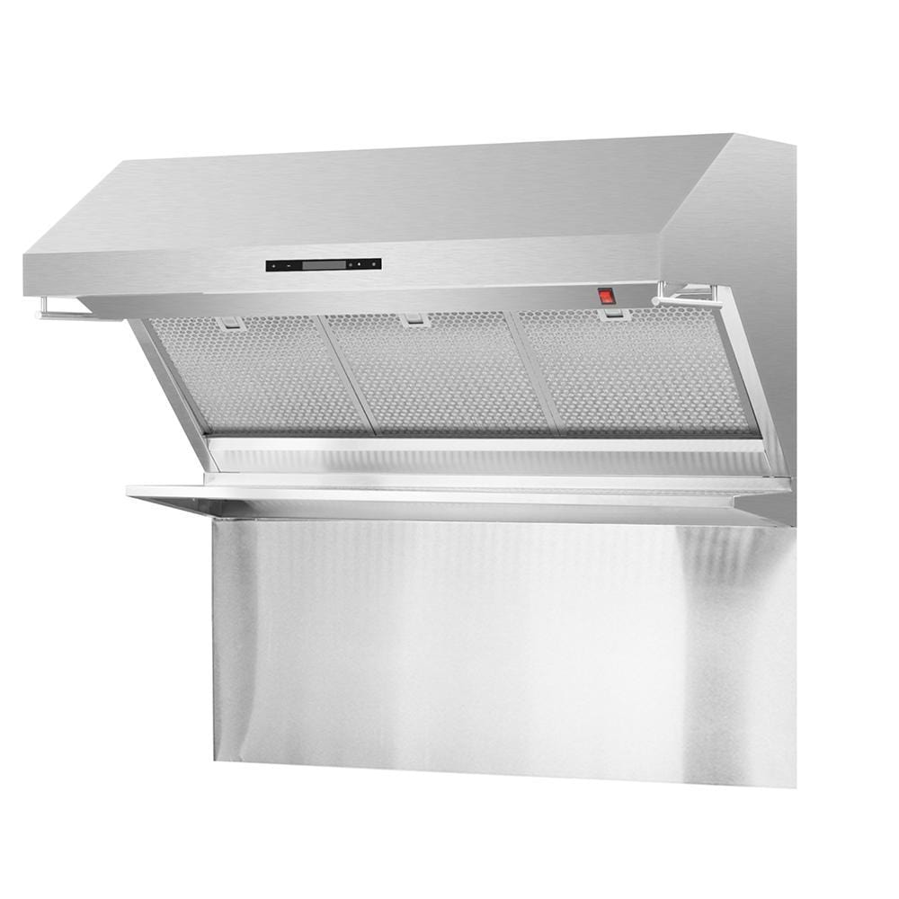 Forno Appliance Package - 48 Inch Pro Gas Range, Wall Mount Range Hood, Microwave Drawer, AP-FFSGS6260-48-3 I Luxury Appliances Direct