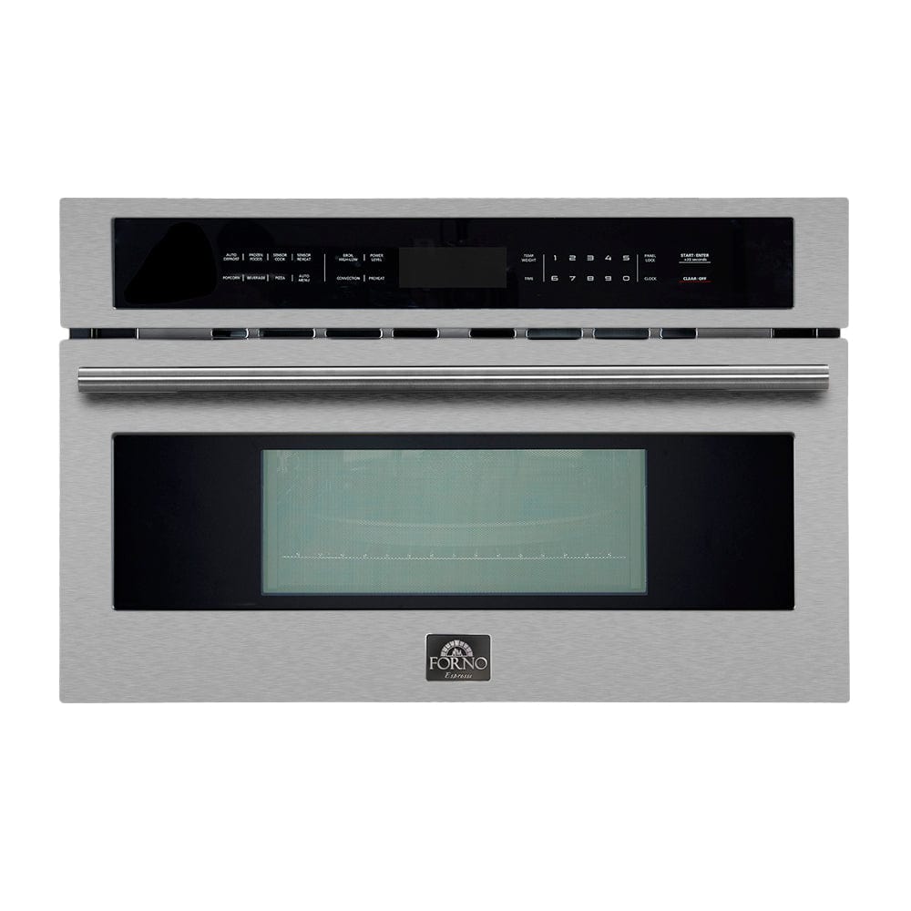 Forno Capoliveri 30-Inch 1.2 Cu.ft Microwave Drawer in Stainless Steel FMWDR3000-30 I Luxury Appliances Direct