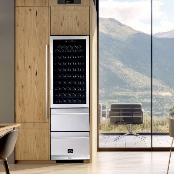 Forno Capraia 24" Dual Zone Wine-Beverage Cooler FWCDR6628-24S I Luxury Appliances Direct