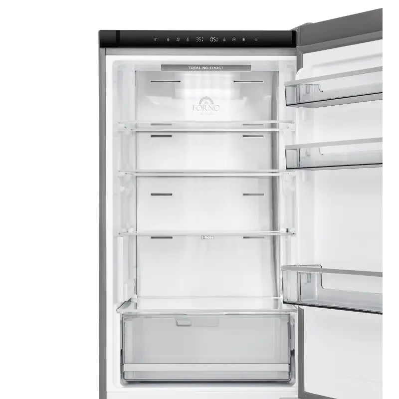 FORNO Custodia 24-Inch Counter-Depth Bottom Freezer Refrigerator, 10.3 Cu. Ft., Right Swing, Stainless Steel – FFFFD1766-24RS