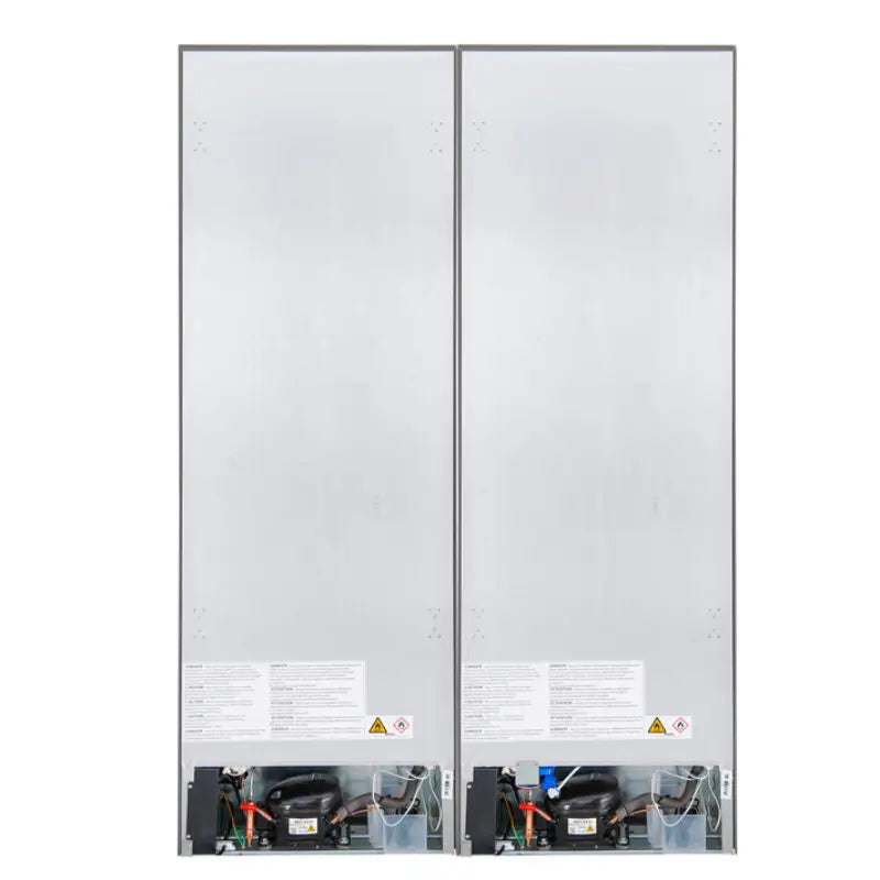 FORNO Custodia 48-Inch 20.6 Cu. Ft. Bottom Freezer Refrigerator Combo with Ice Maker, Stainless Steel – FFFFD1766-48S