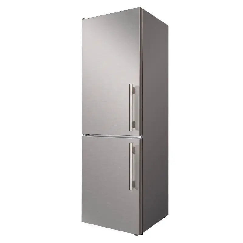 FORNO Custodia FFFFD1766-24LS 24-Inch Counter-Depth Bottom Freezer Refrigerator, 10.3 Cu. Ft., Left Swing, Ice Maker – Stainless Steel